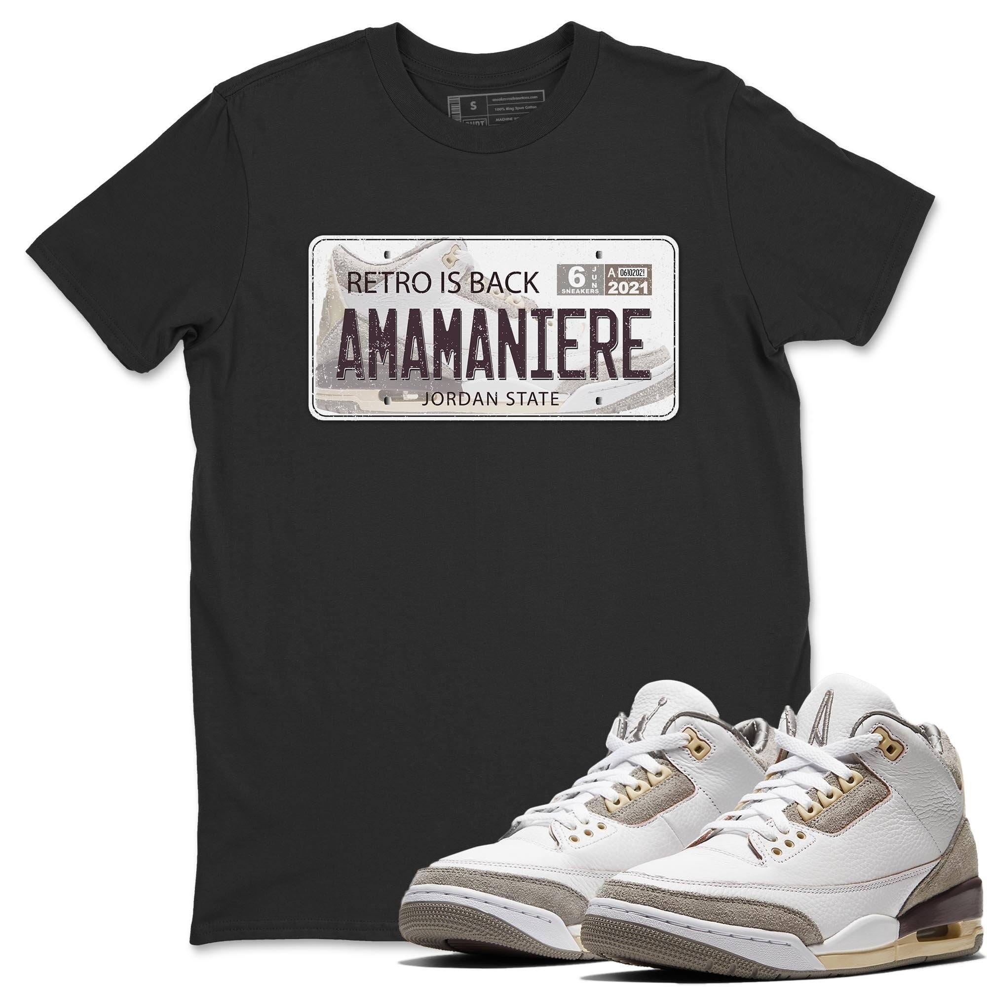 Jordan Plate Unisex Tops - Air Jordan 3 A Ma Maniere