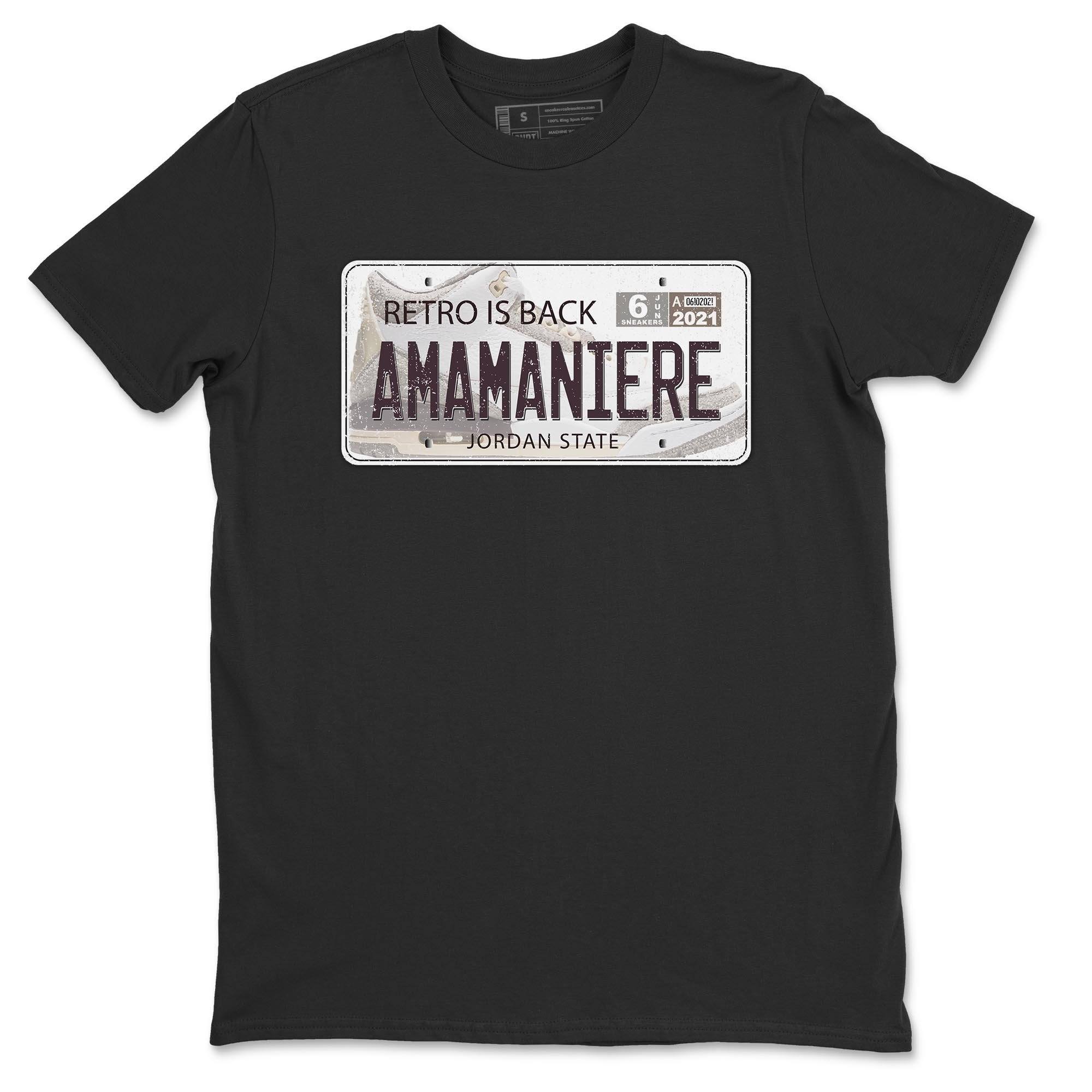 Jordan Plate Unisex Tops - Air Jordan 3 A Ma Maniere