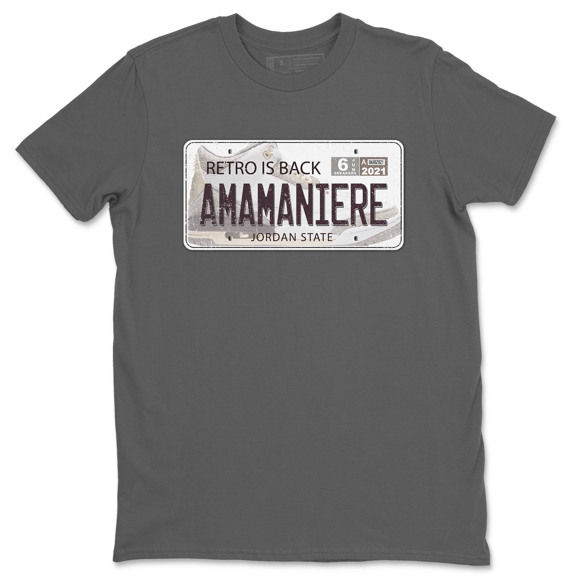 Jordan Plate Unisex Tops - Air Jordan 3 A Ma Maniere