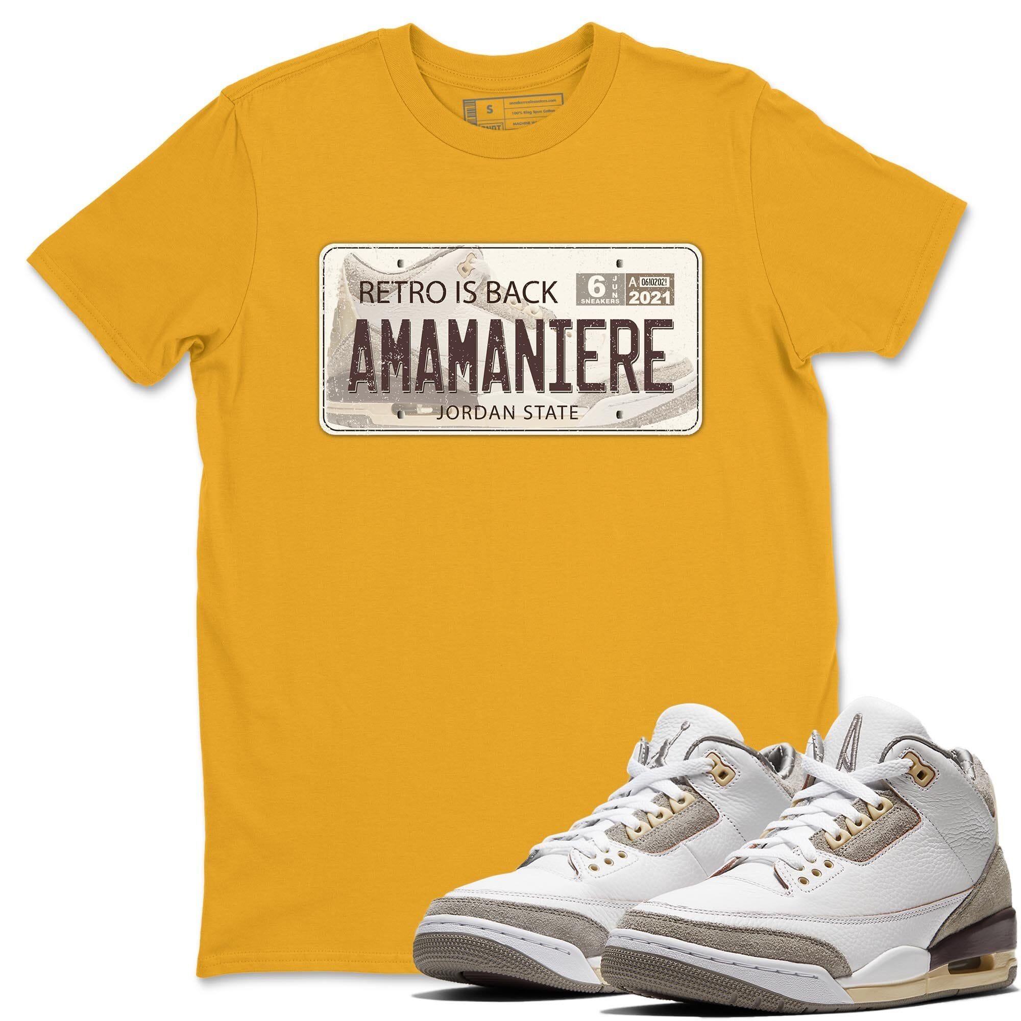 Jordan Plate Unisex Tops - Air Jordan 3 A Ma Maniere
