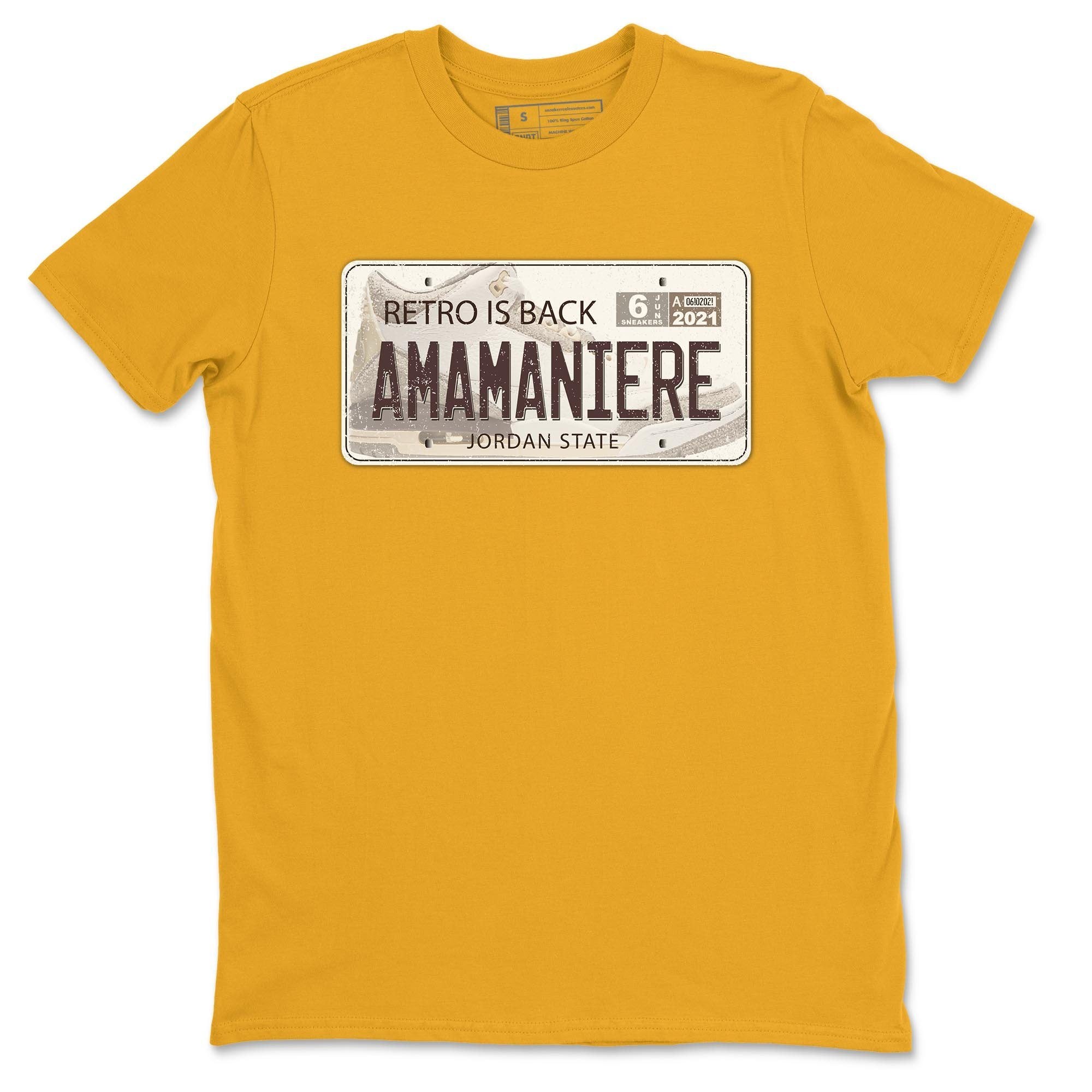 Jordan Plate Unisex Tops - Air Jordan 3 A Ma Maniere