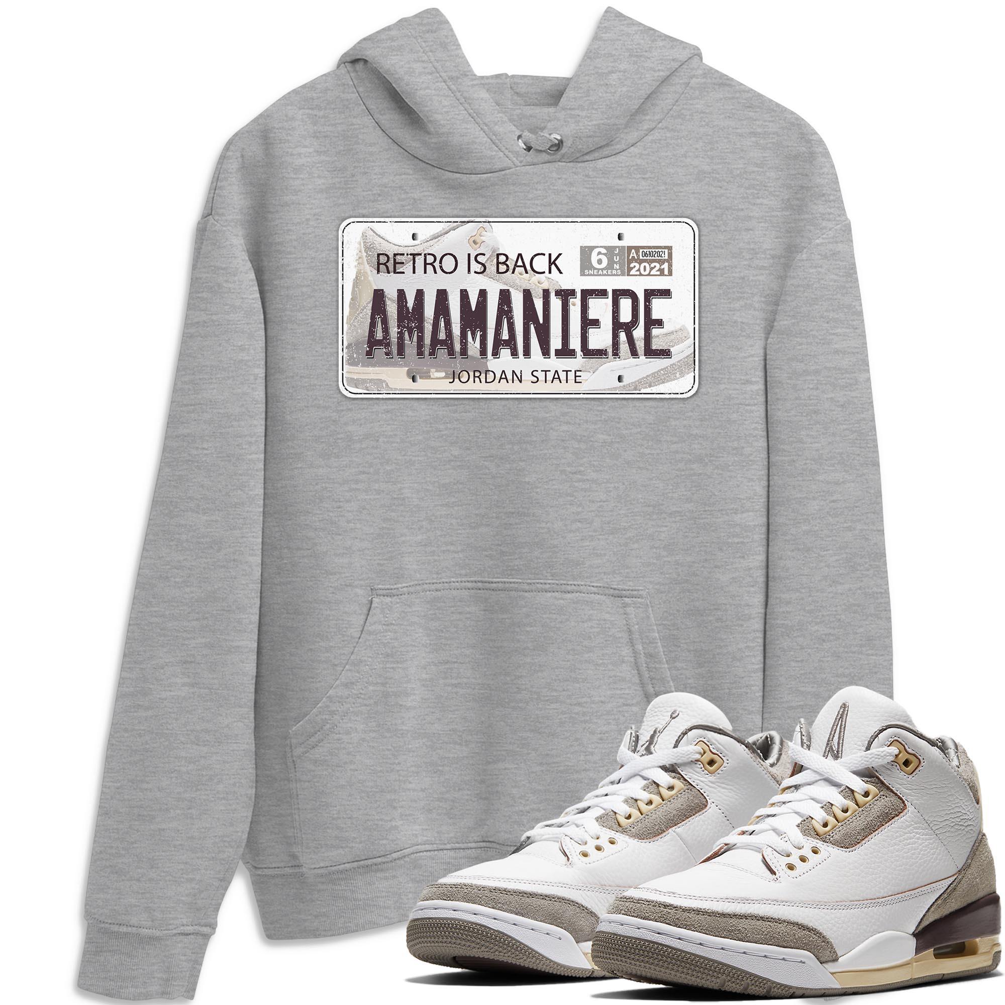 Jordan Plate Unisex Tops - Air Jordan 3 A Ma Maniere