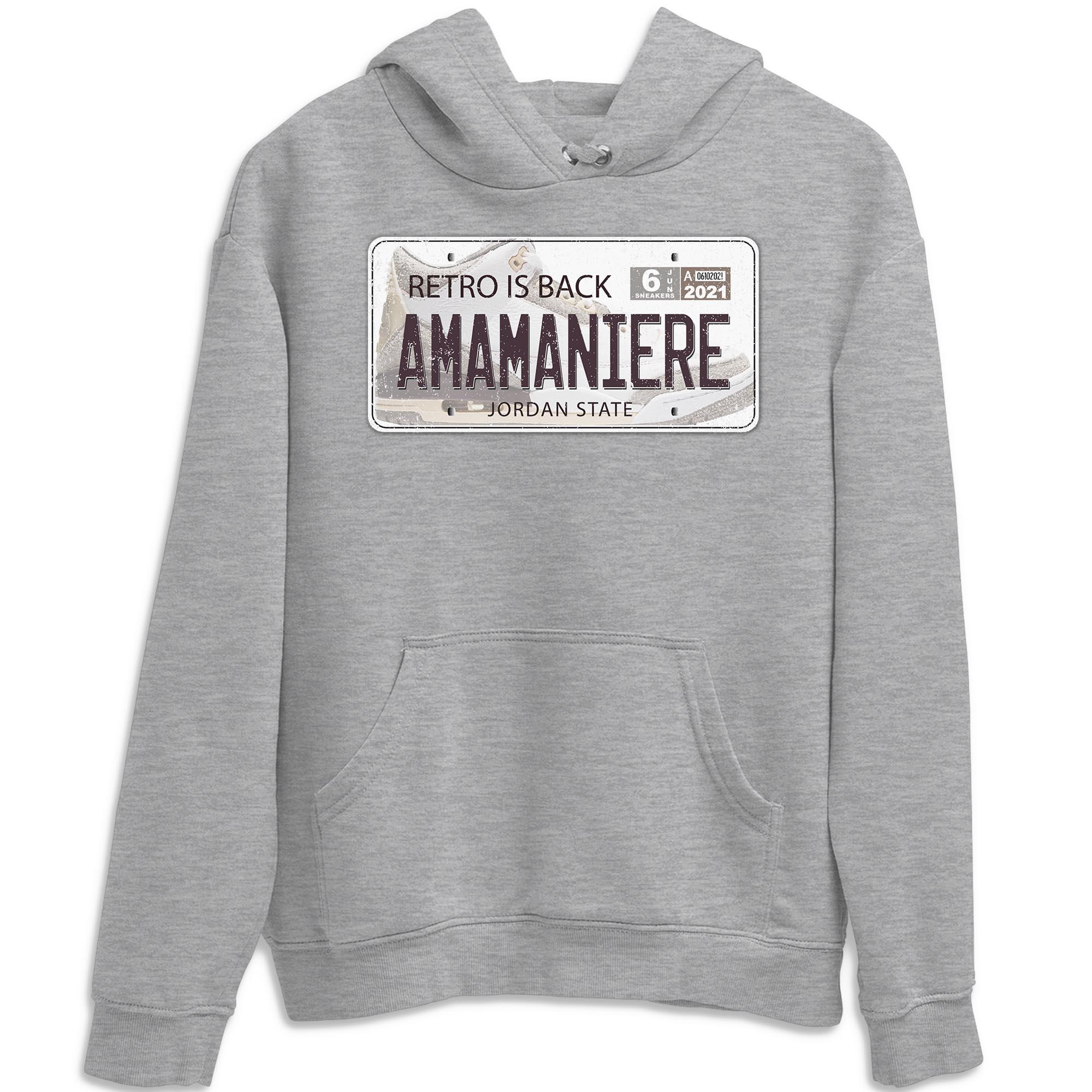 Jordan Plate Unisex Tops - Air Jordan 3 A Ma Maniere