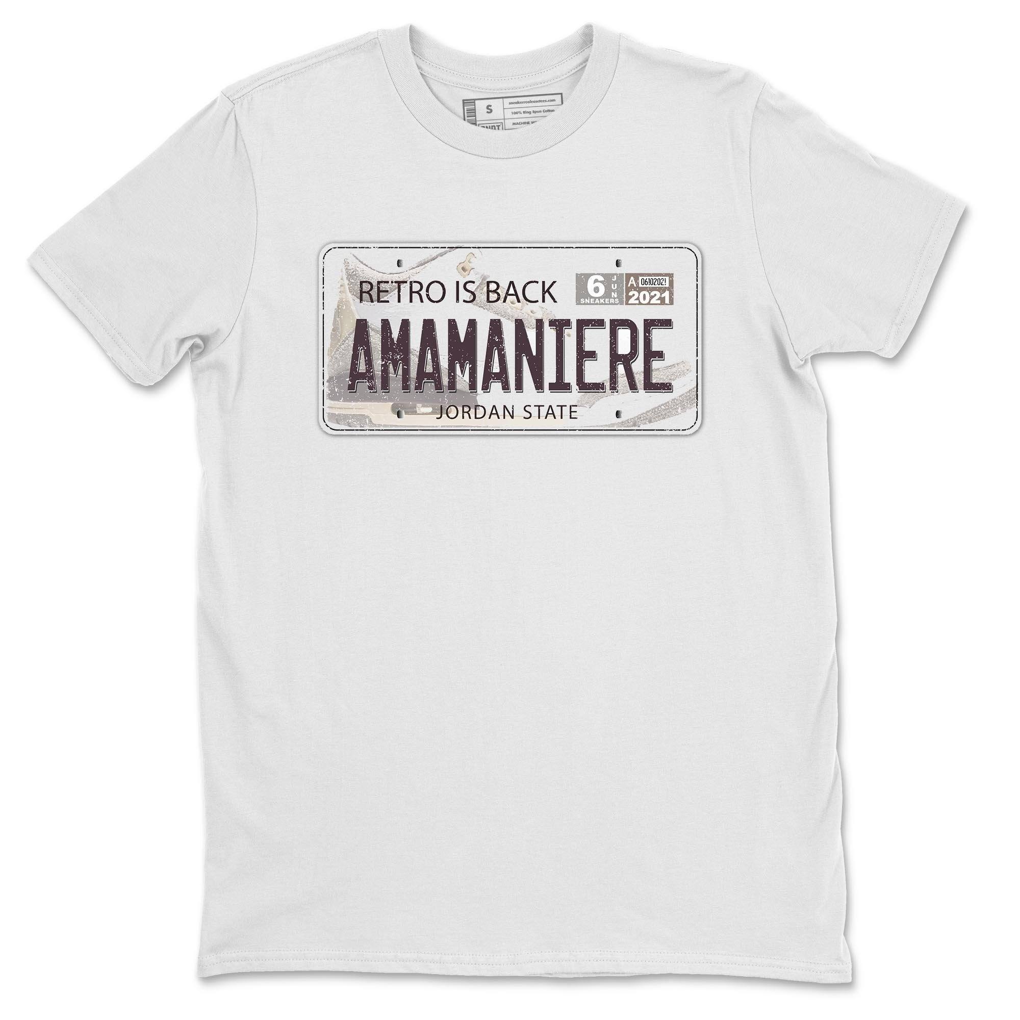 Jordan Plate Unisex Tops - Air Jordan 3 A Ma Maniere