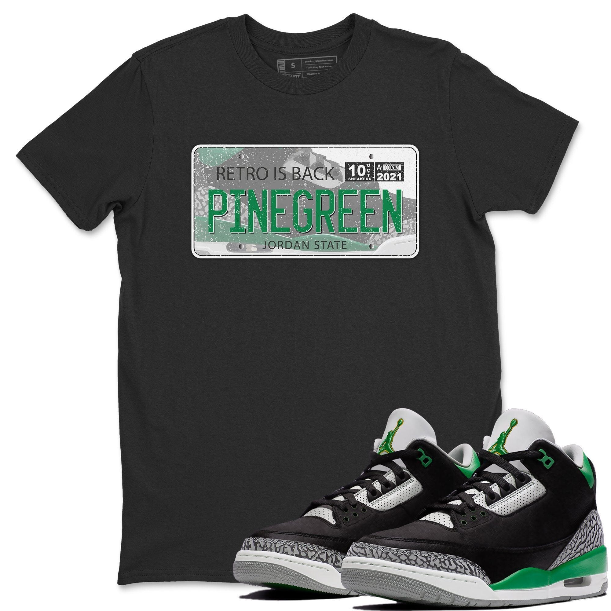 Jordan Plate Unisex Tops - Air Jordan 3 Pine Green