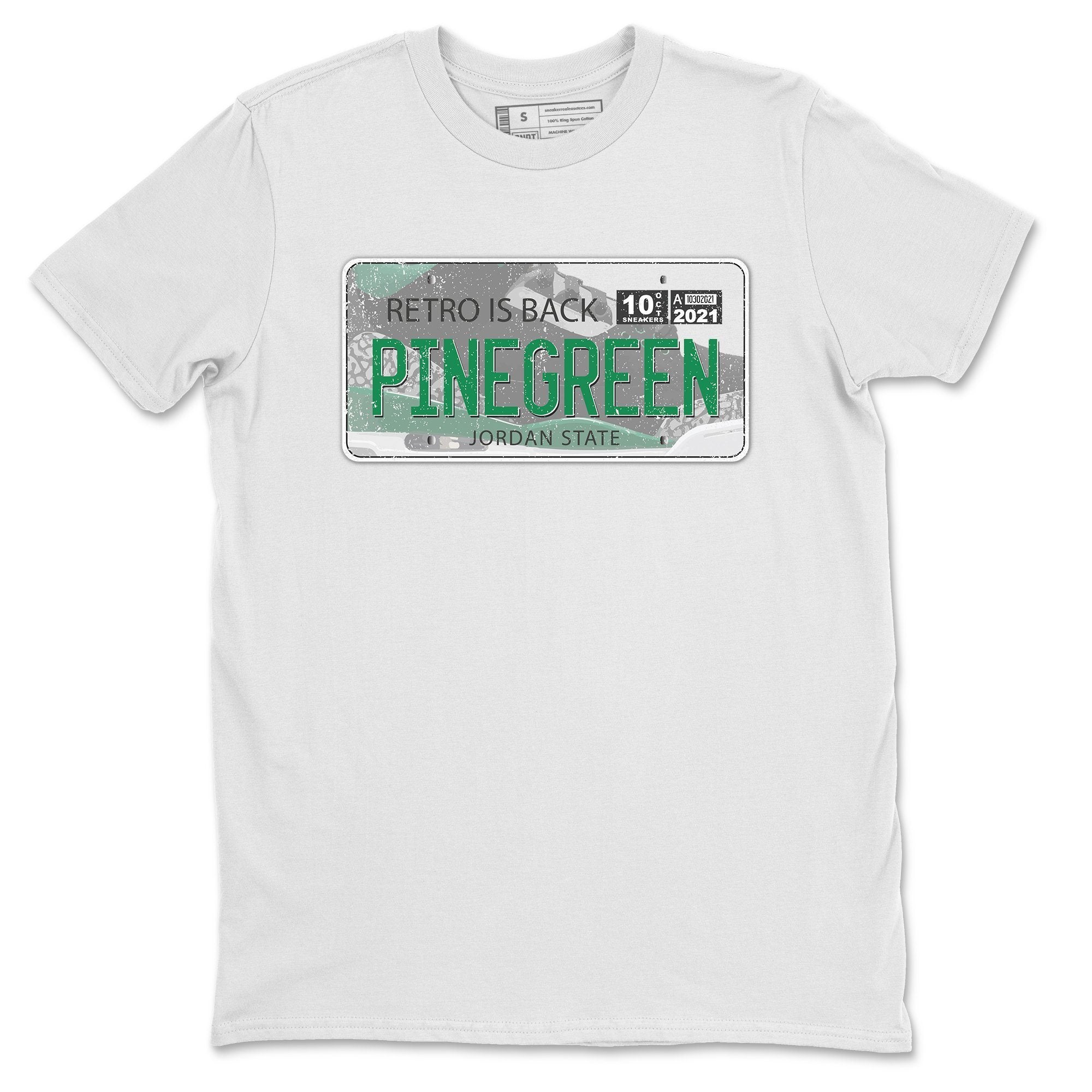 Jordan Plate Unisex Tops - Air Jordan 3 Pine Green