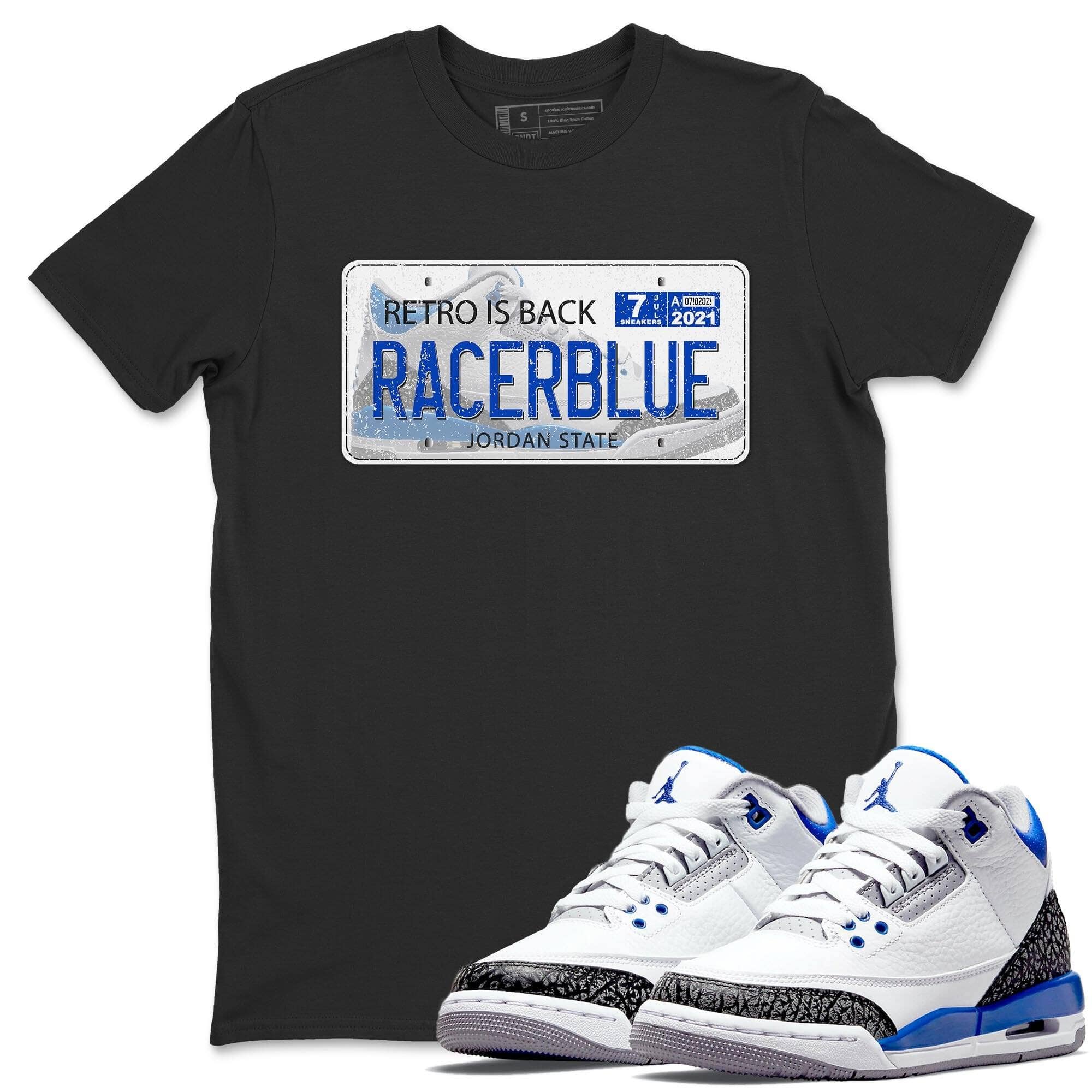 Jordan Plate Unisex Tops - Air Jordan 3 Racer Blue