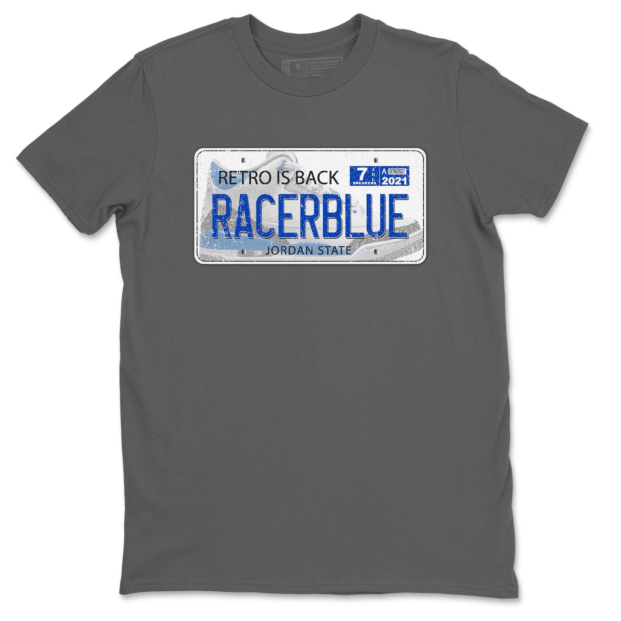 Jordan Plate Unisex Tops - Air Jordan 3 Racer Blue