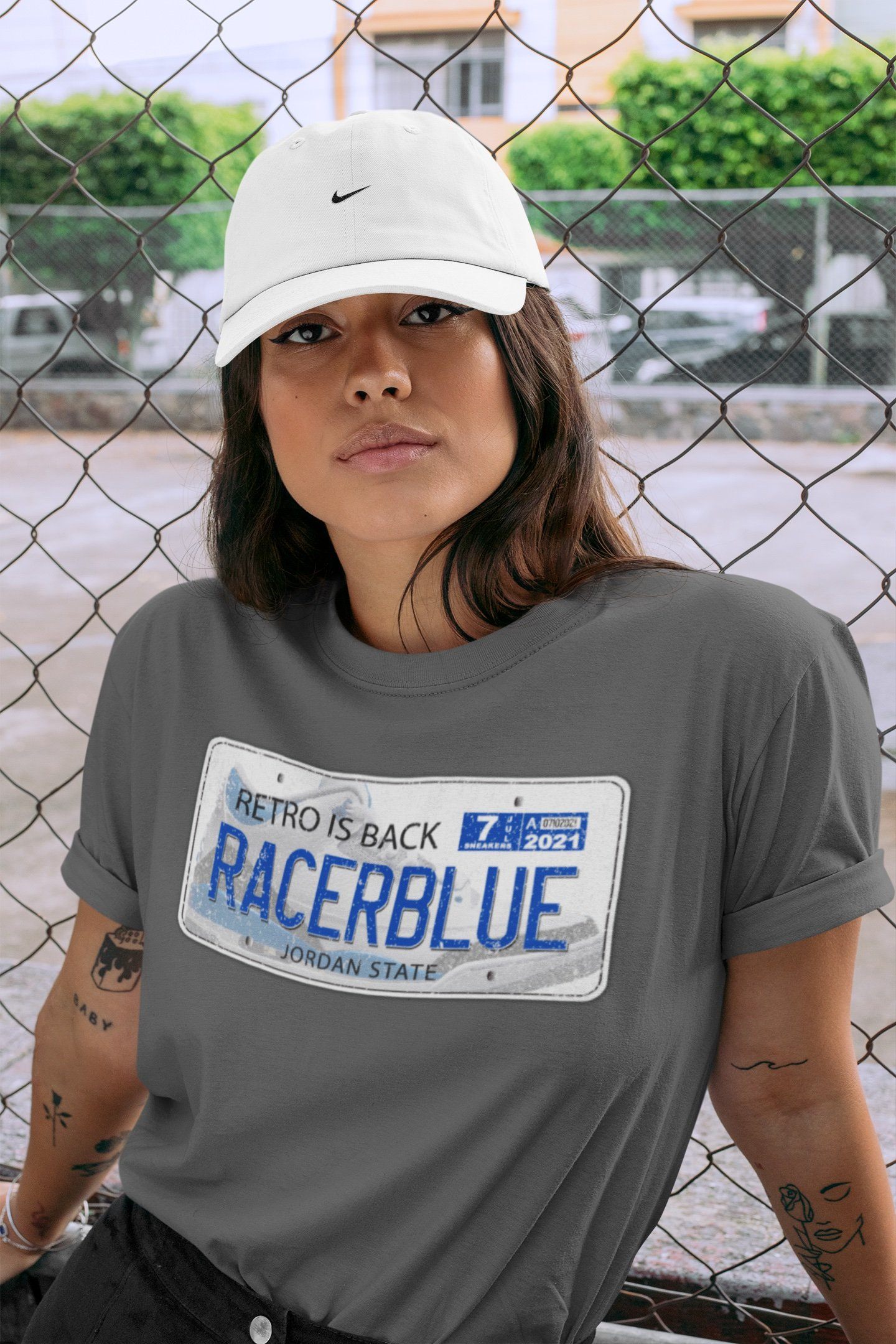 Jordan Plate Unisex Tops - Air Jordan 3 Racer Blue