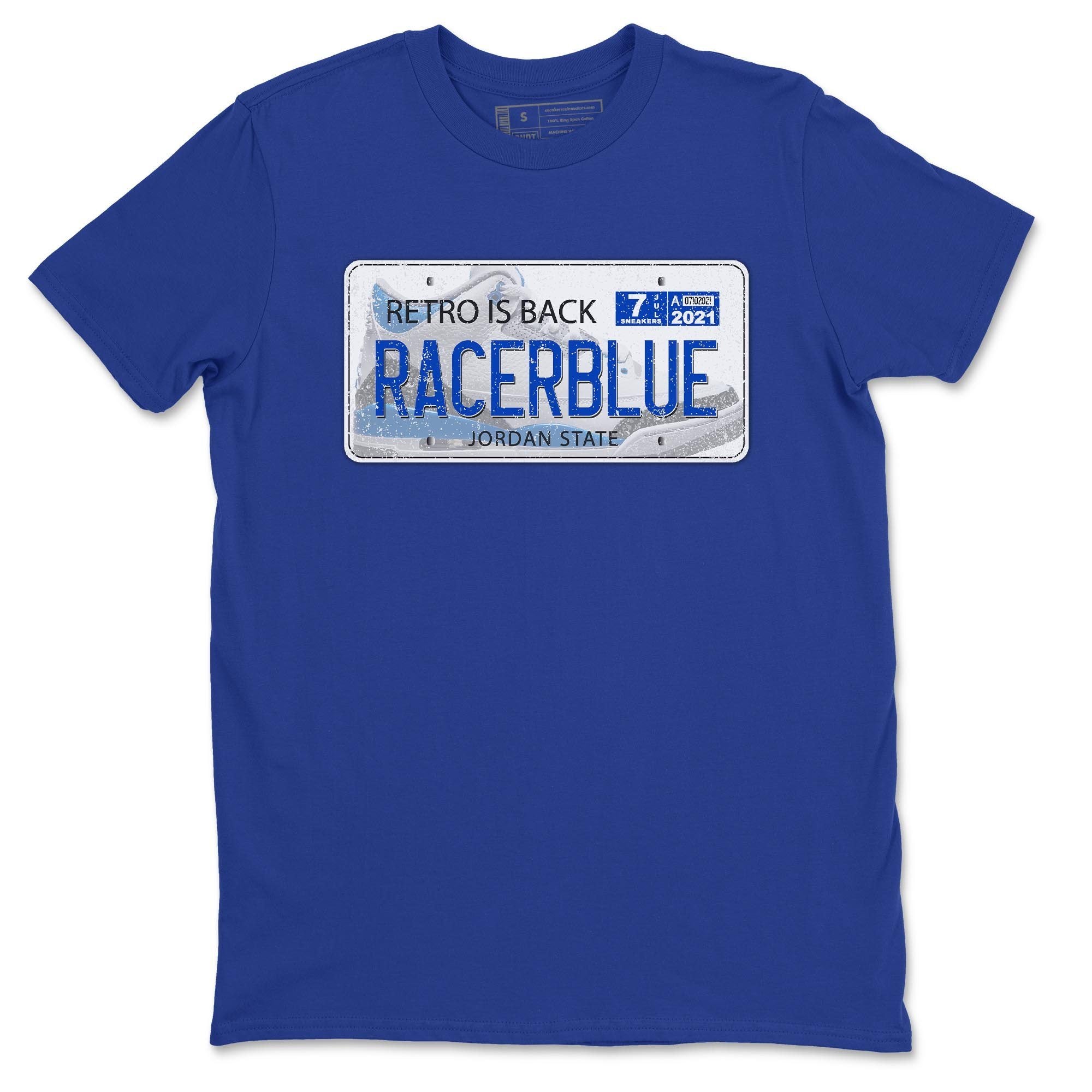 Jordan Plate Unisex Tops - Air Jordan 3 Racer Blue
