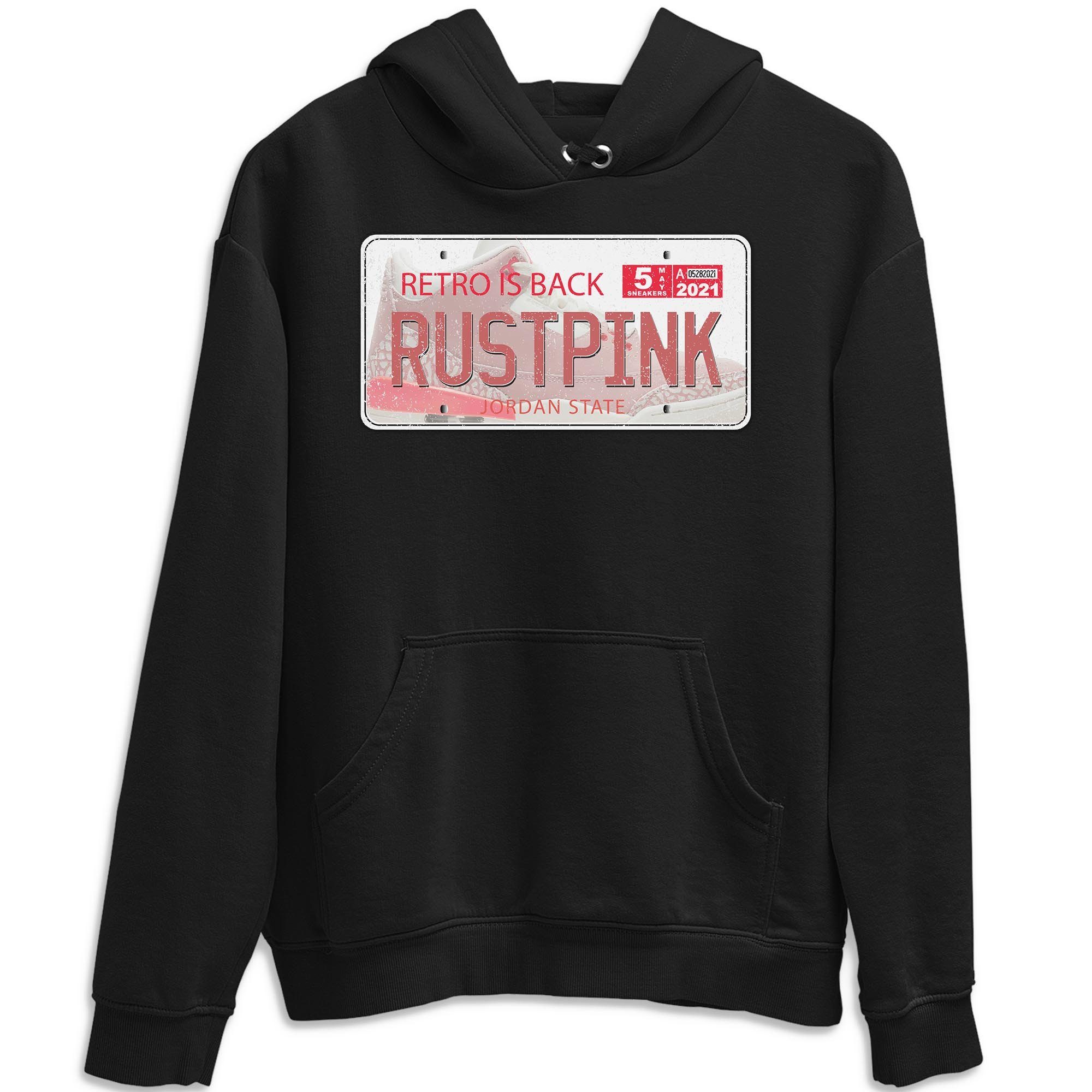 Jordan Plate Unisex Tops - Air Jordan 3 Rust Pink