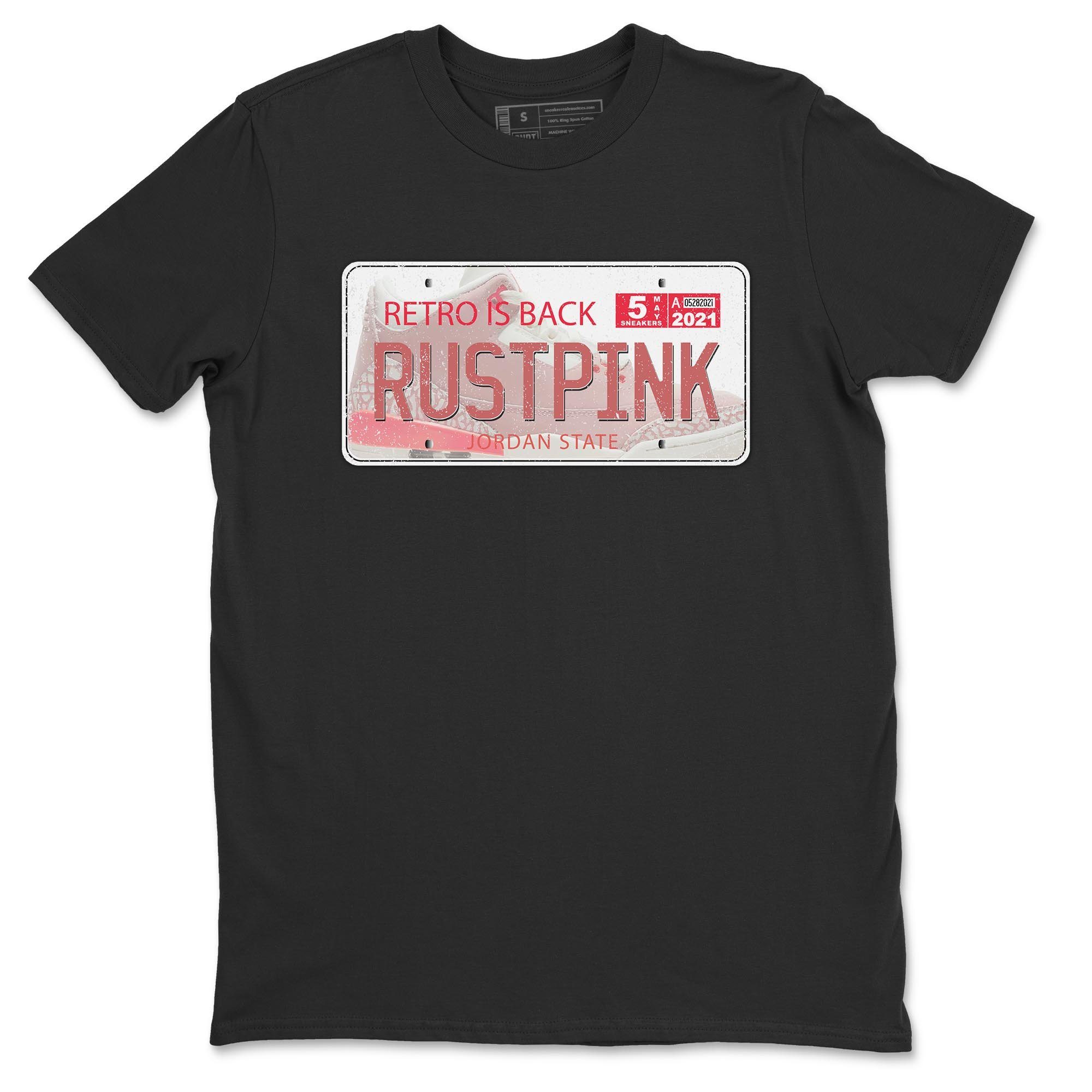 Jordan Plate Unisex Tops - Air Jordan 3 Rust Pink