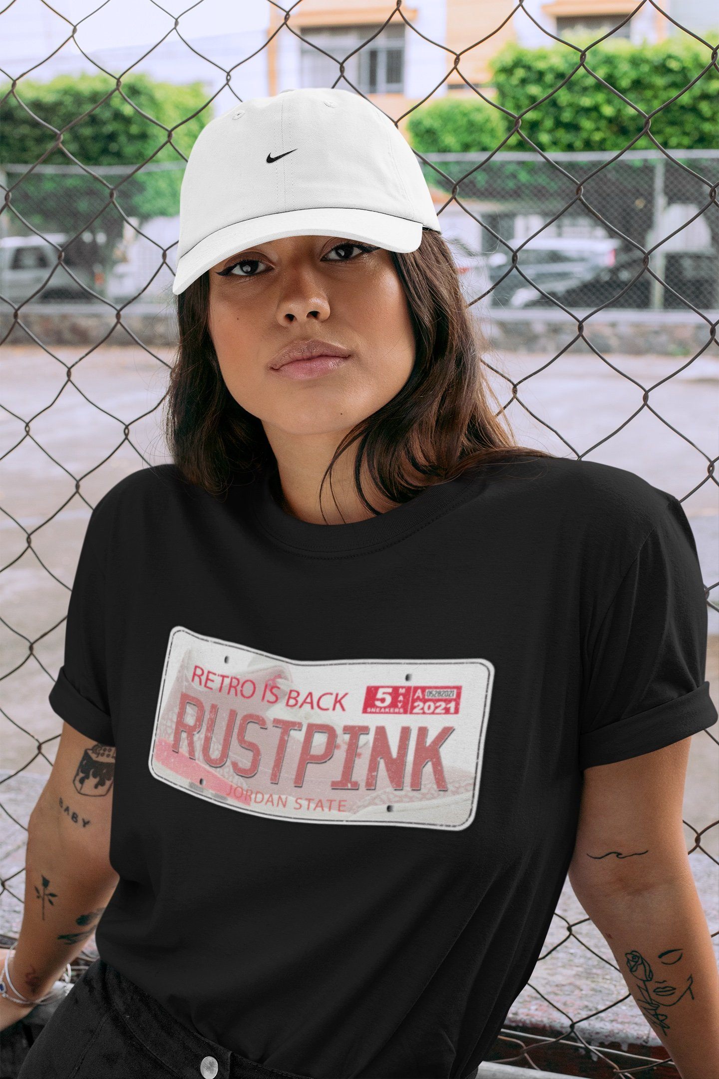 Jordan Plate Unisex Tops - Air Jordan 3 Rust Pink