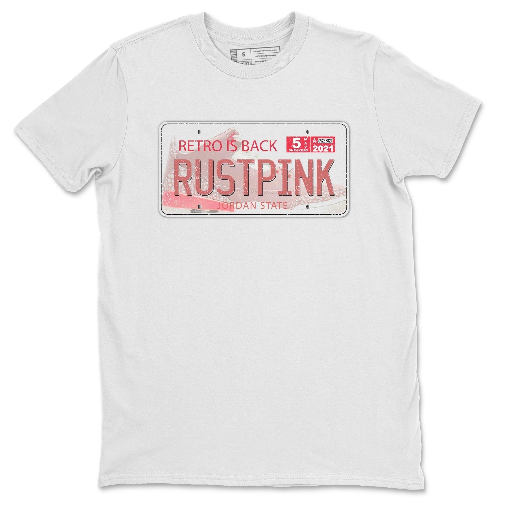 Jordan Plate Unisex Tops - Air Jordan 3 Rust Pink