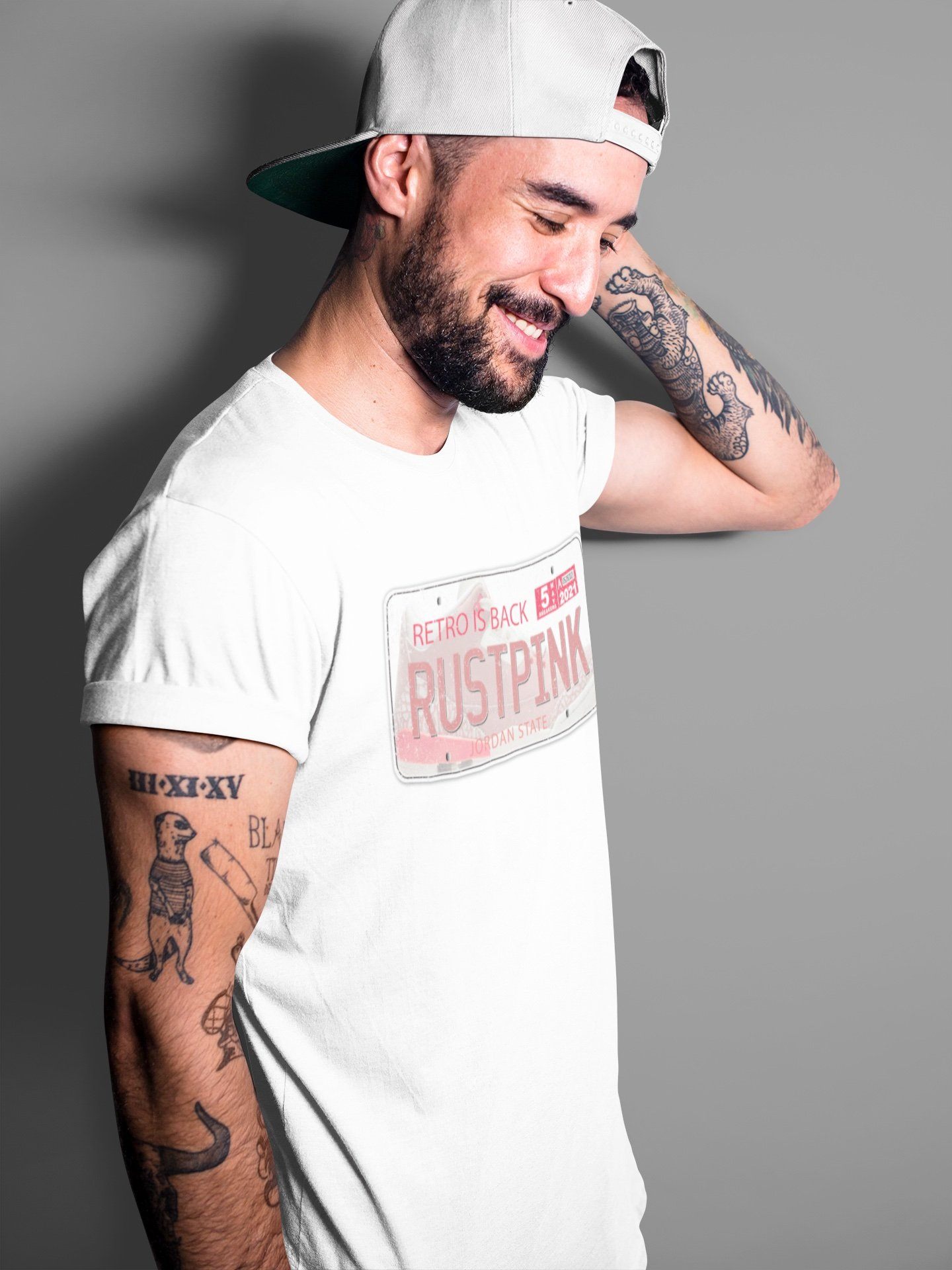 Jordan Plate Unisex Tops - Air Jordan 3 Rust Pink