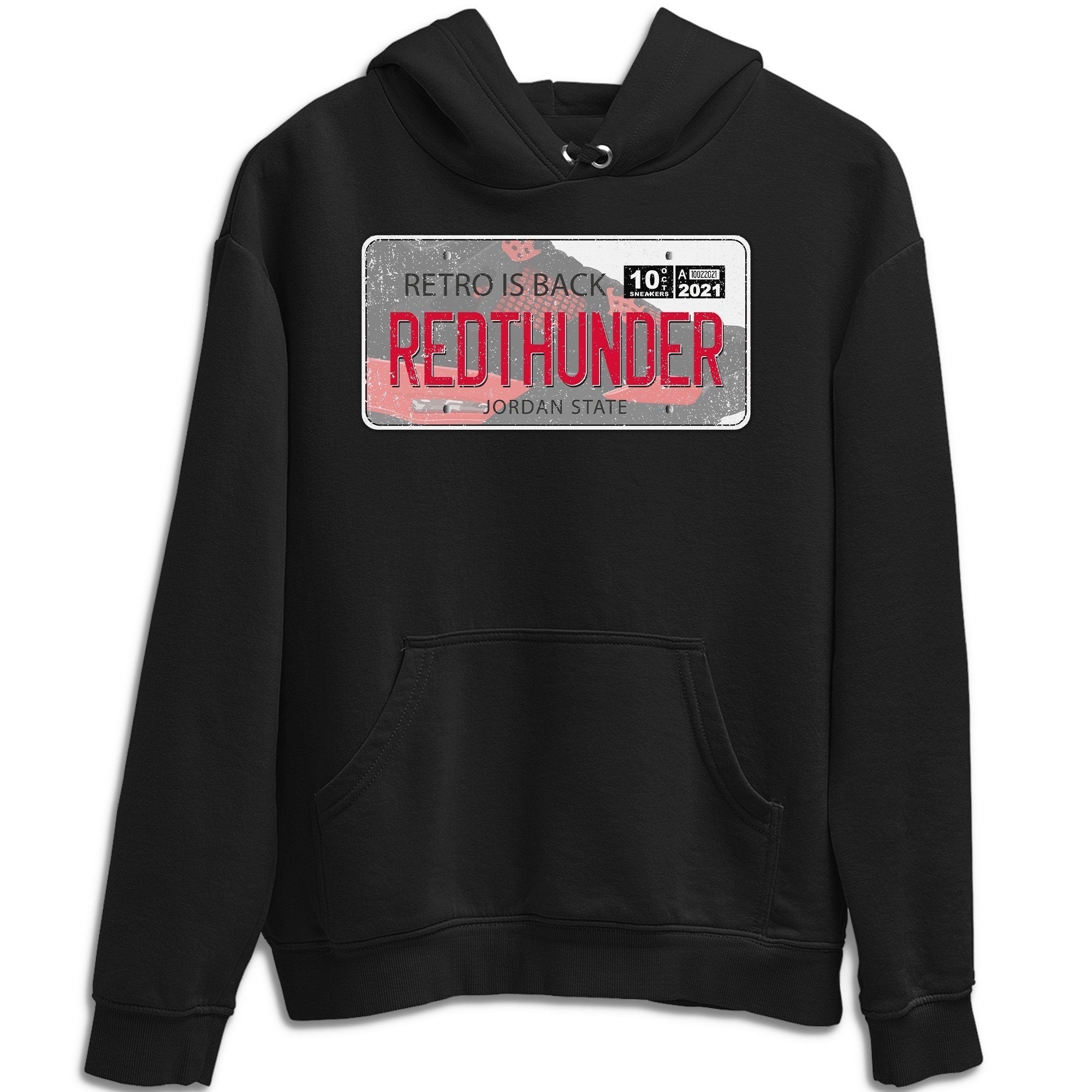 Jordan Plate Unisex Tops - Air Jordan 4 Red Thunder