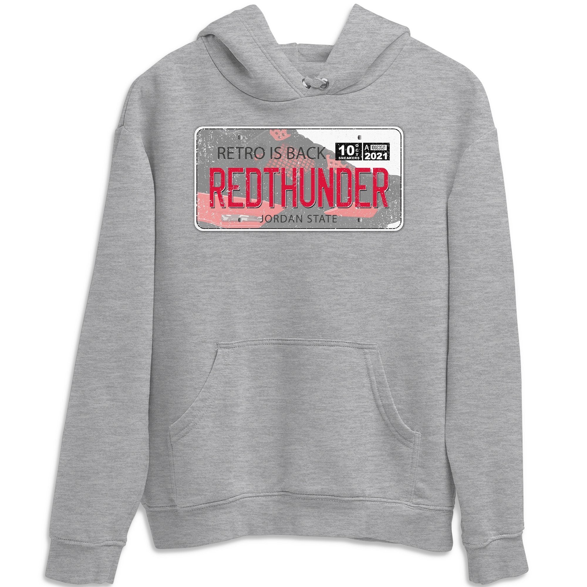 Jordan Plate Unisex Tops - Air Jordan 4 Red Thunder