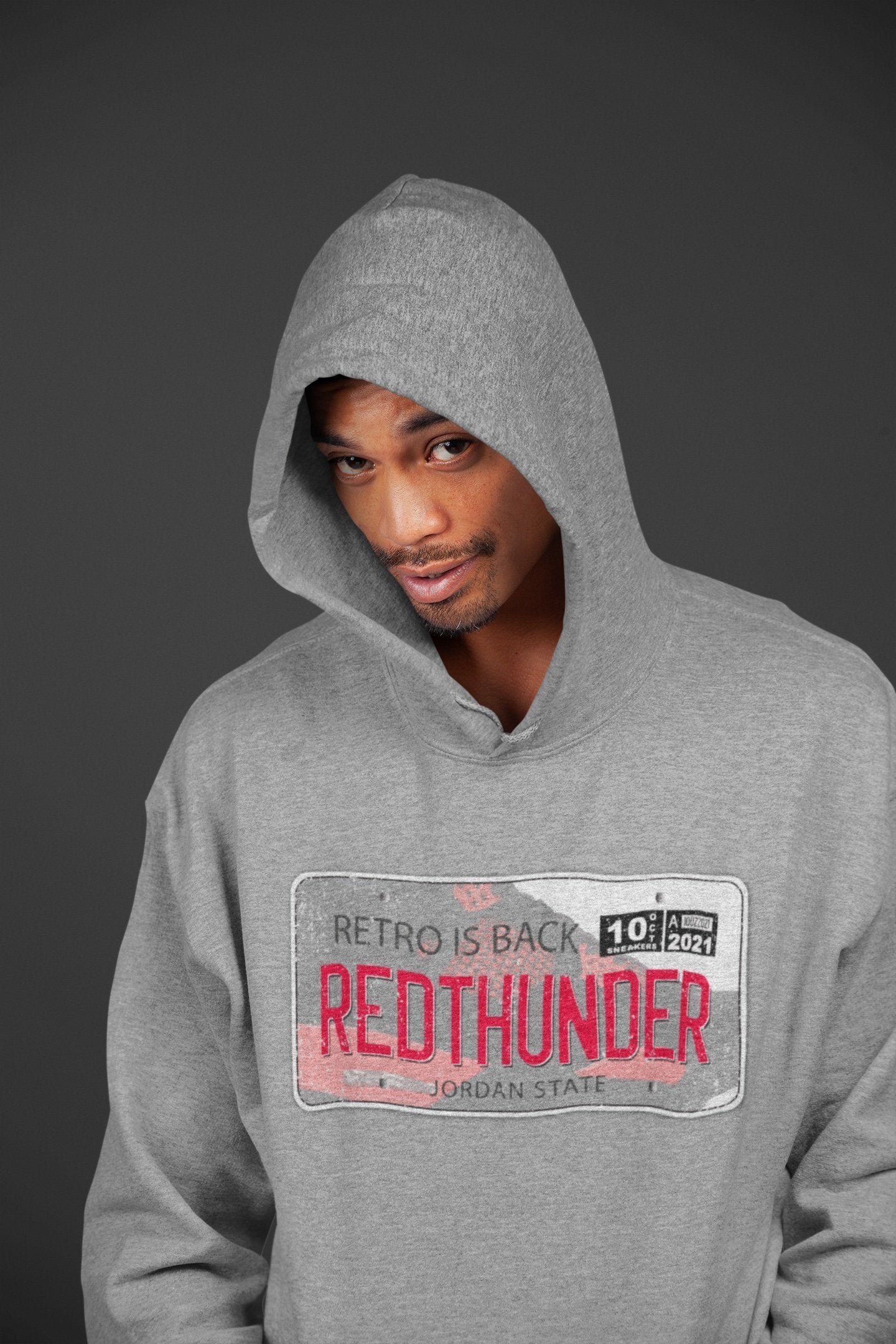 Jordan Plate Unisex Tops - Air Jordan 4 Red Thunder