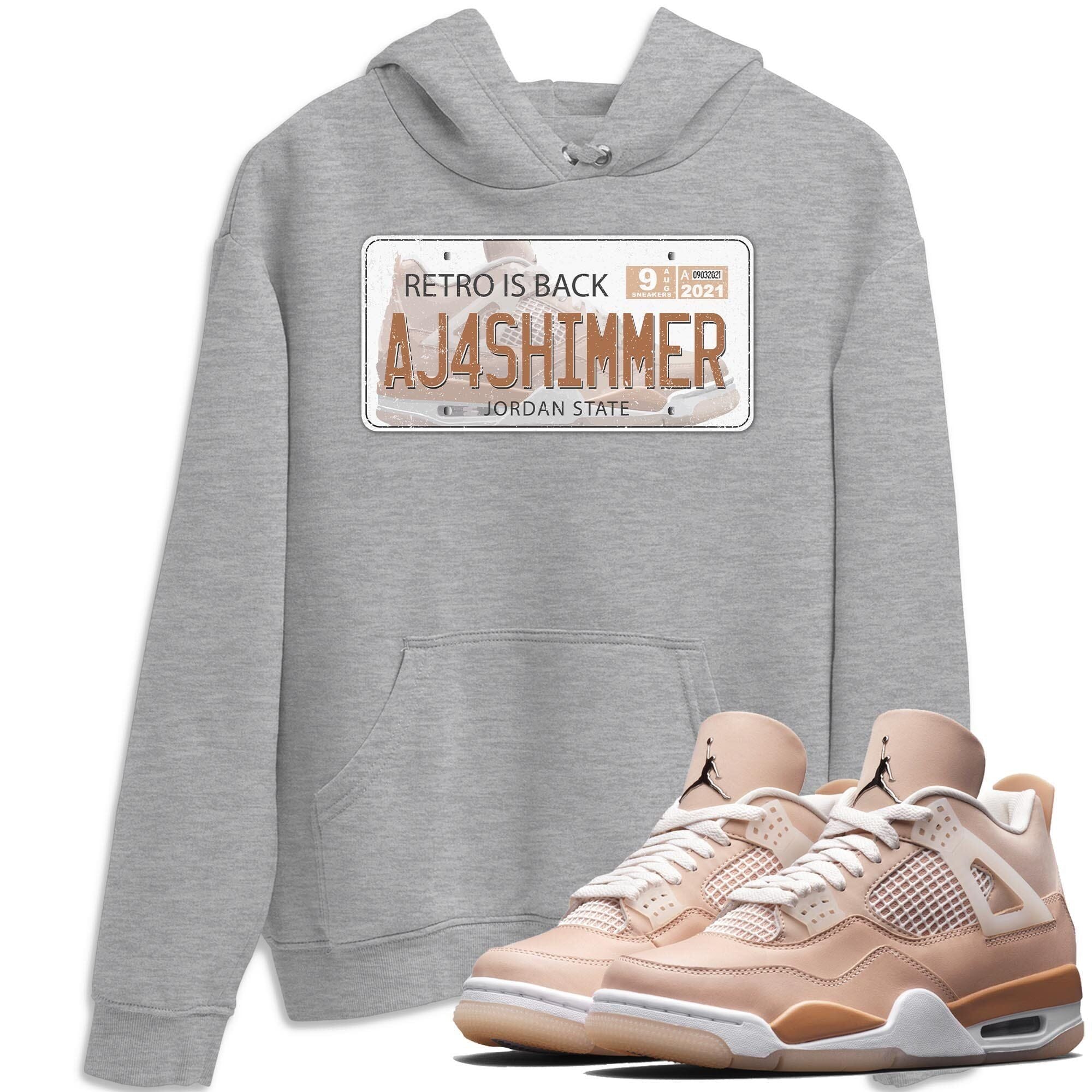 Jordan Plate Unisex Tops - Air Jordan 4 Shimmer