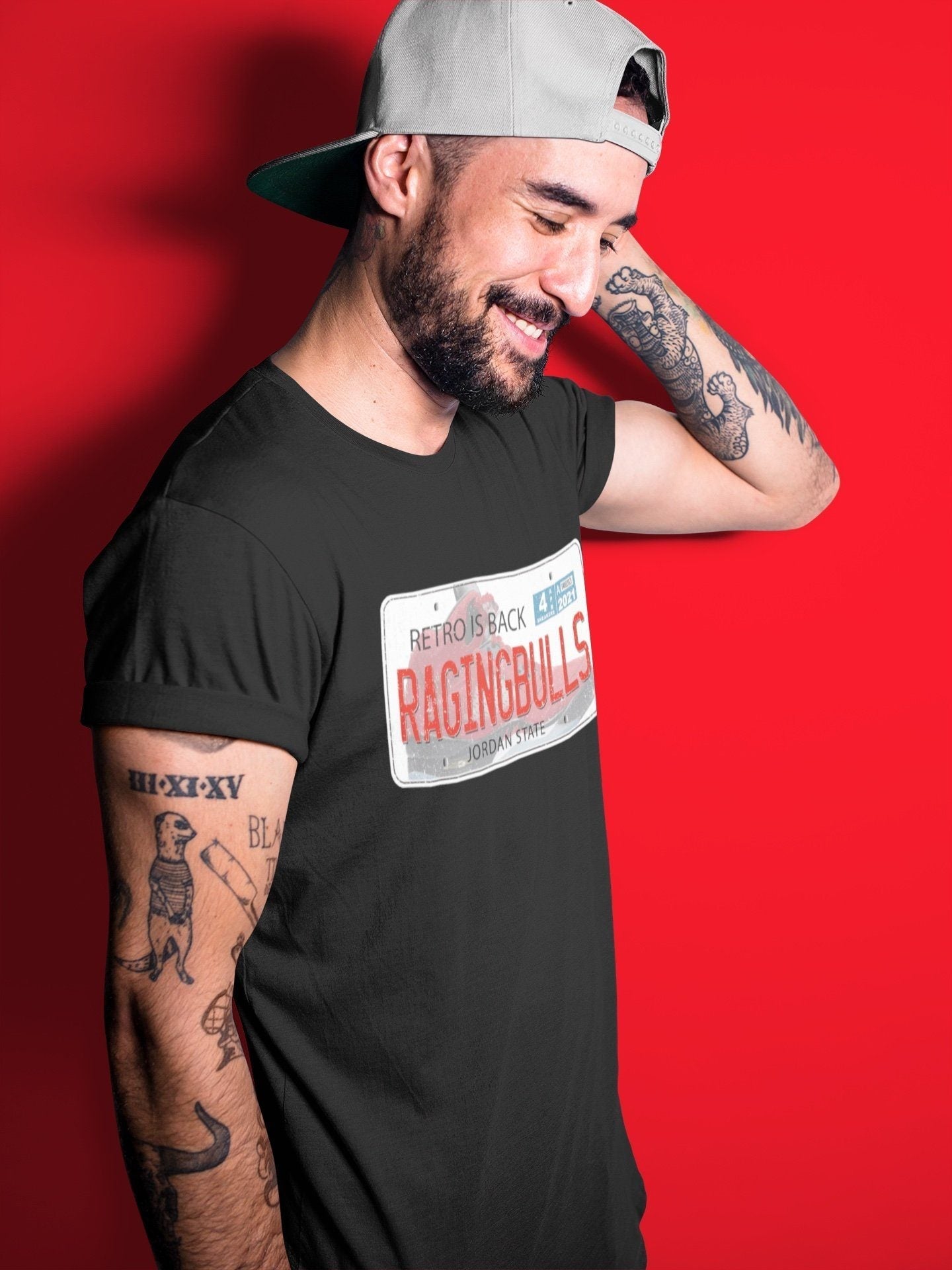 Jordan Plate Unisex Tops - Air Jordan 5 Raging Bull