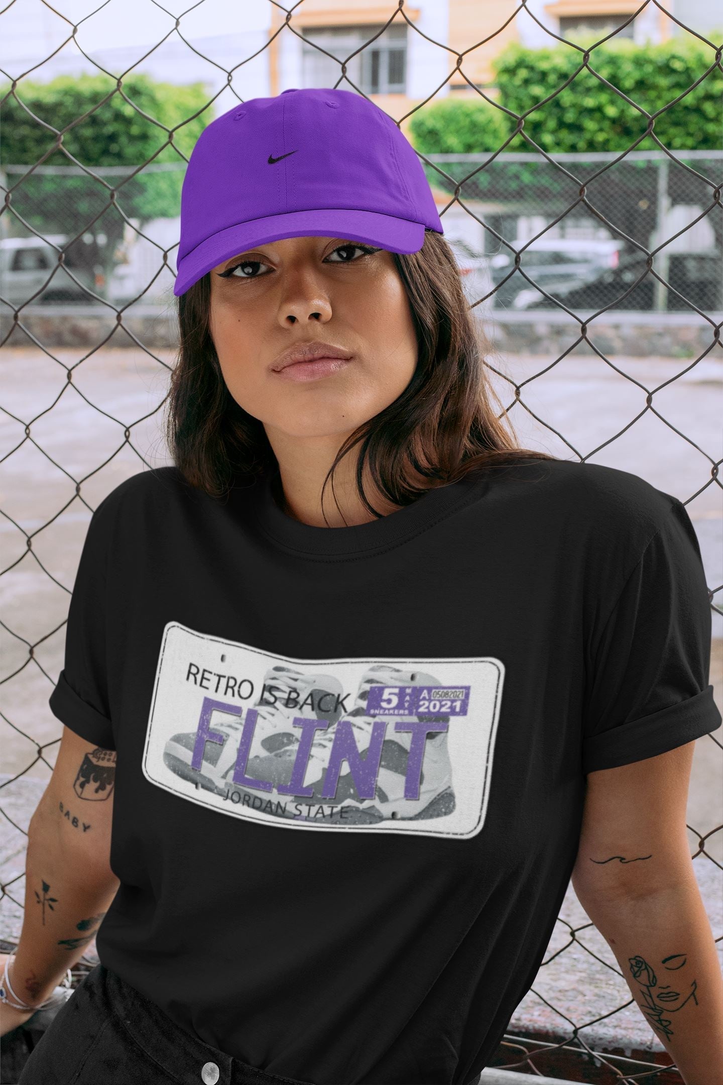 Jordan Plate Unisex Tops - Air Jordan 7 Flint