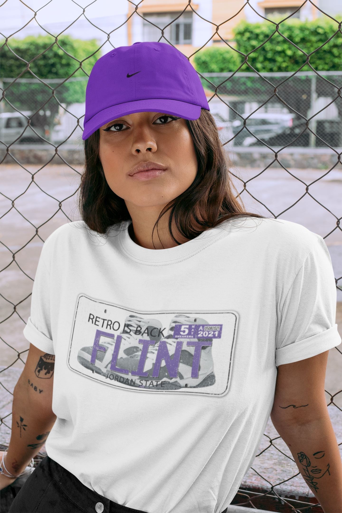 Jordan Plate Unisex Tops - Air Jordan 7 Flint