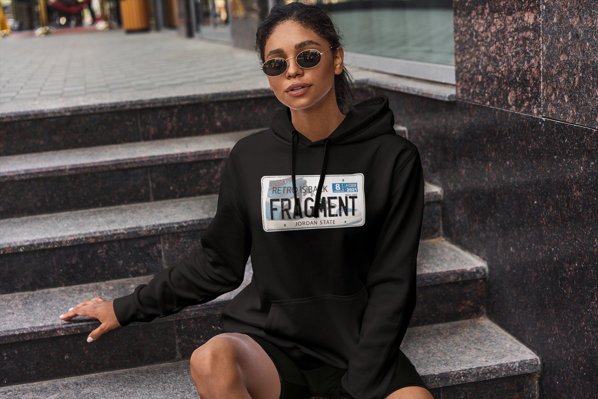 Jordan Plate Unisex Tops - Air Jordan 1 Travis Scott Fragment