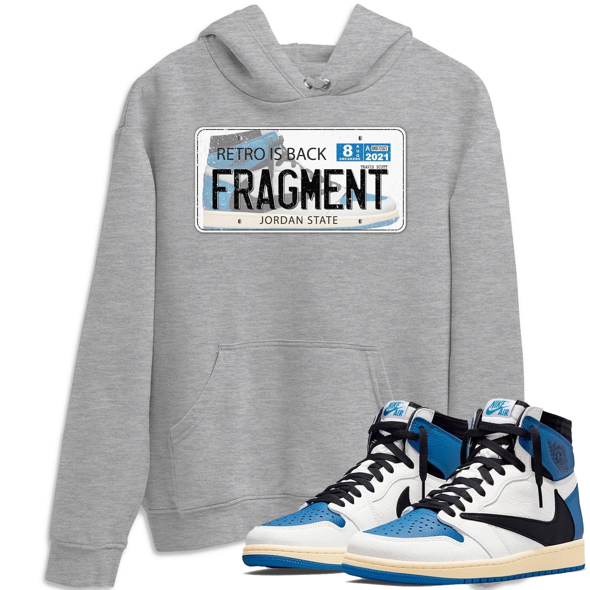 Jordan Plate Unisex Tops - Air Jordan 1 Travis Scott Fragment