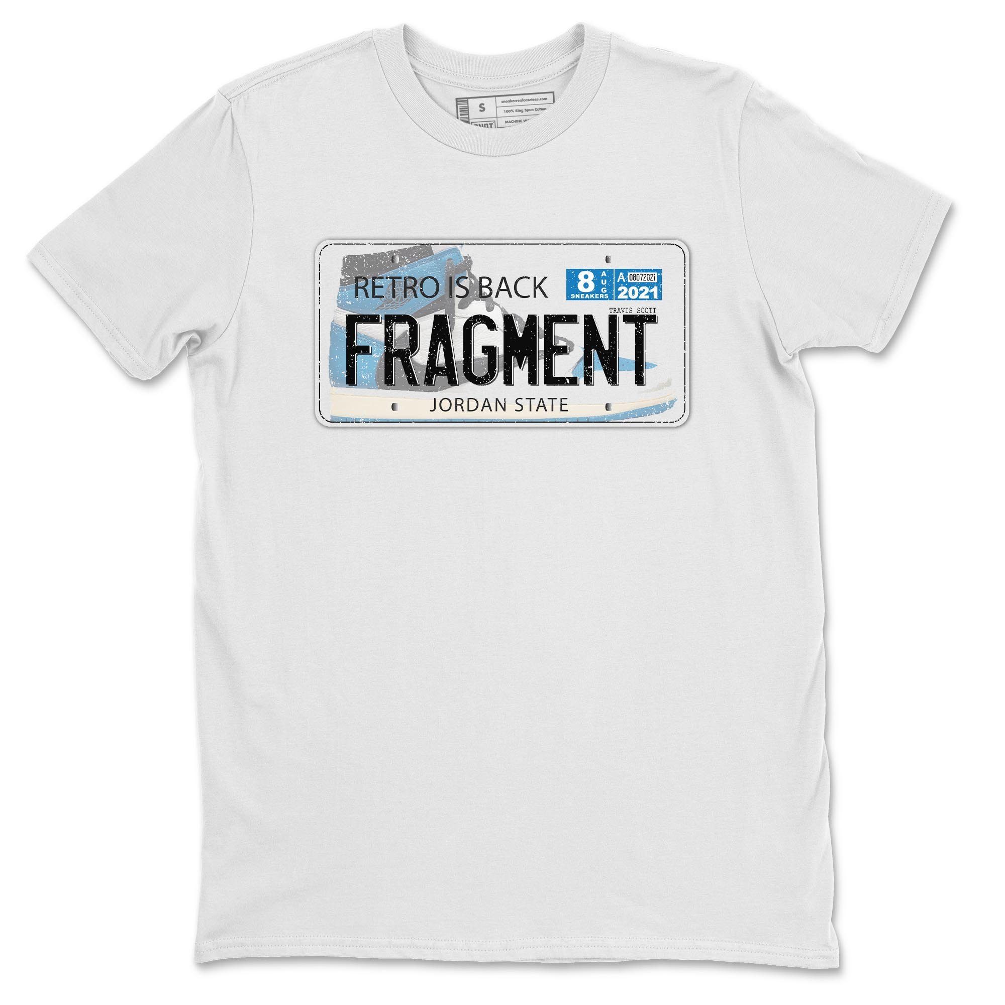 Jordan Plate Unisex Tops - Air Jordan 1 Travis Scott Fragment