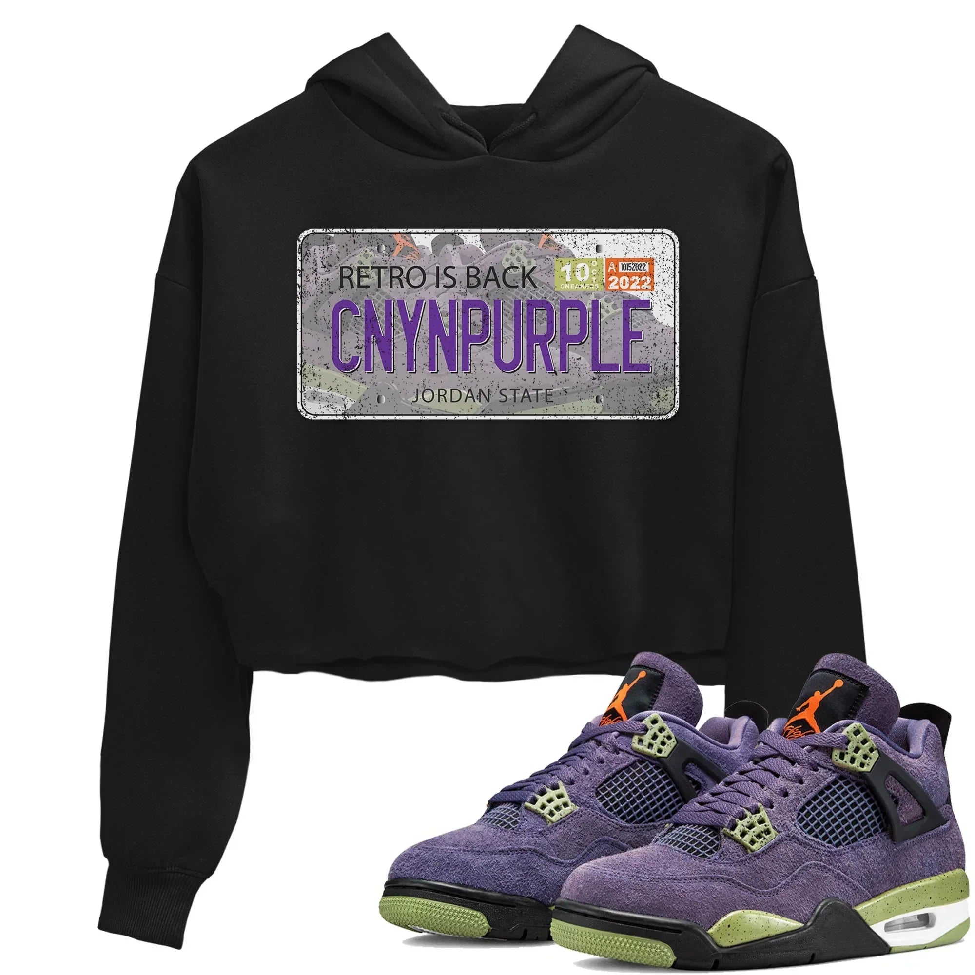 Jordan Plate Women's Tops - Air Jordan 4 Canyon Purple