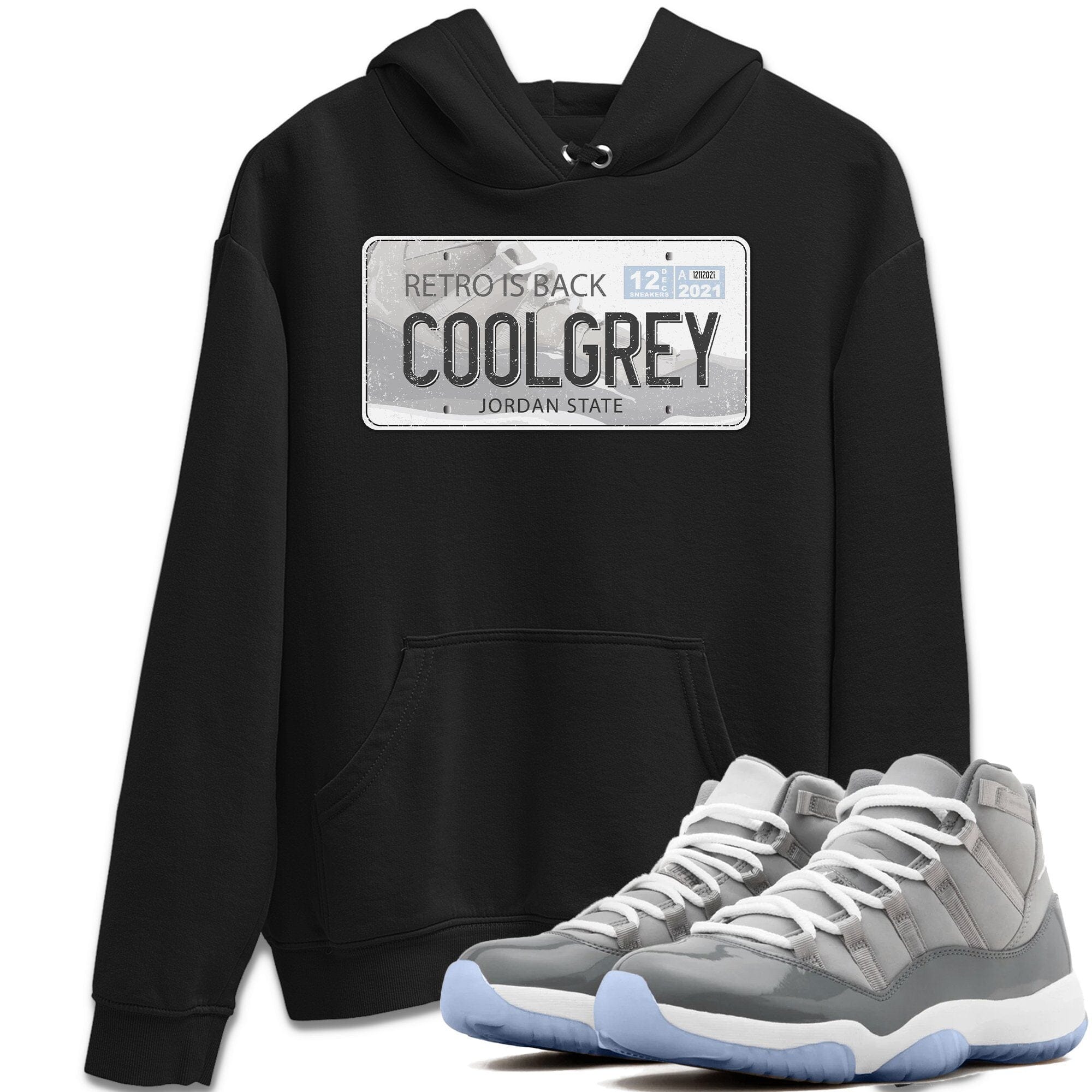 Jordan Plate Unisex Tops - Air Jordan 11 Cool Grey