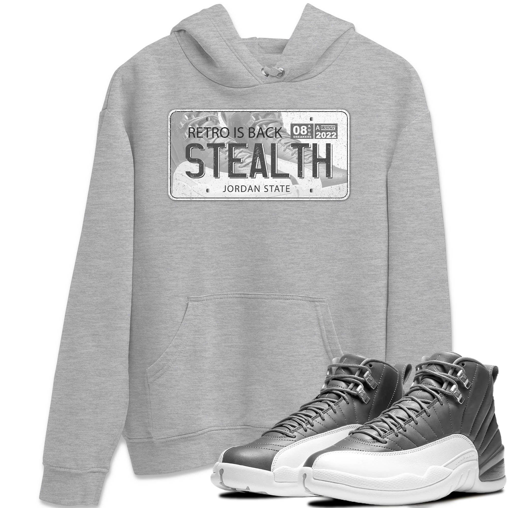Jordan Plate Unisex Tops - Air Jordan 12 Stealth