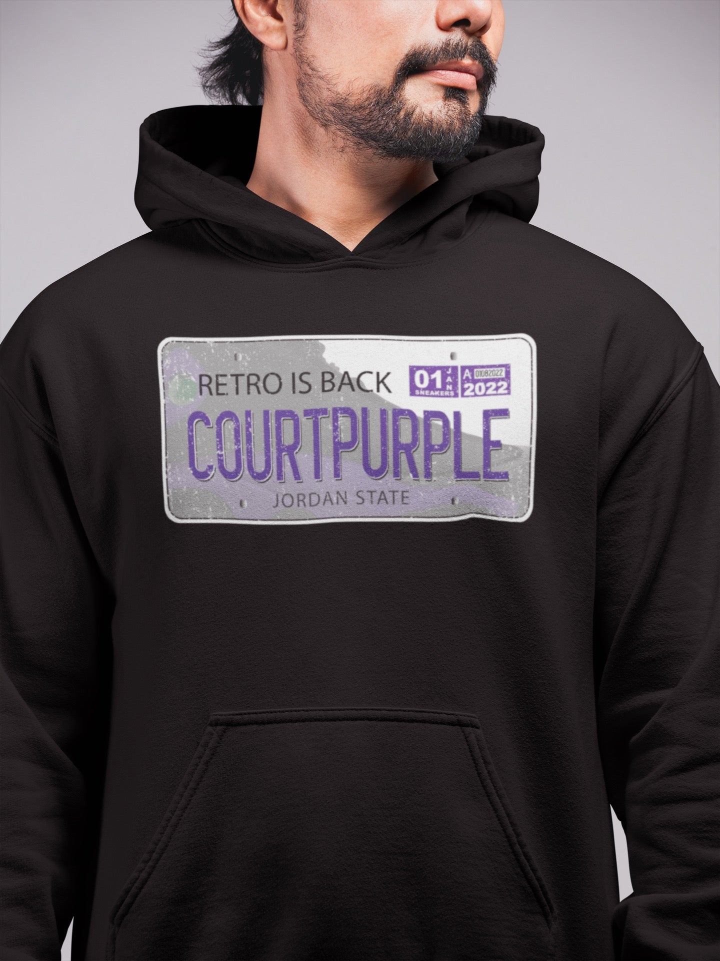 Jordan Plate Unisex Tops - Air Jordan 13 Court Purple