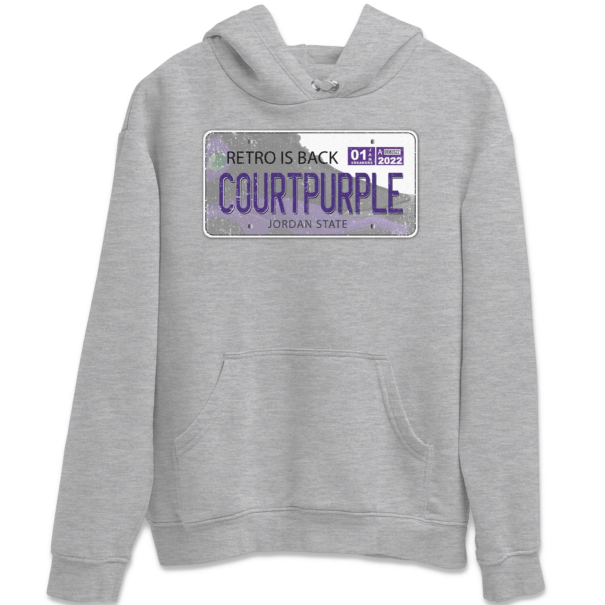 Jordan Plate Unisex Tops - Air Jordan 13 Court Purple