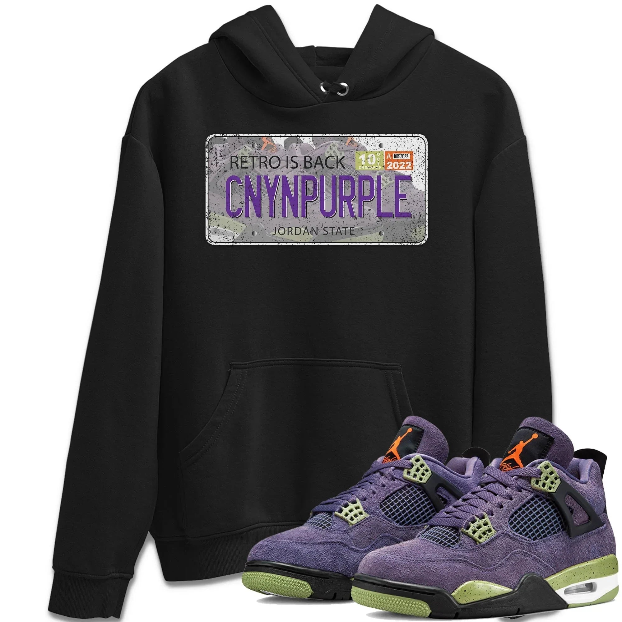 Jordan Plate Unisex Tops - Air Jordan 4 Canyon Purple