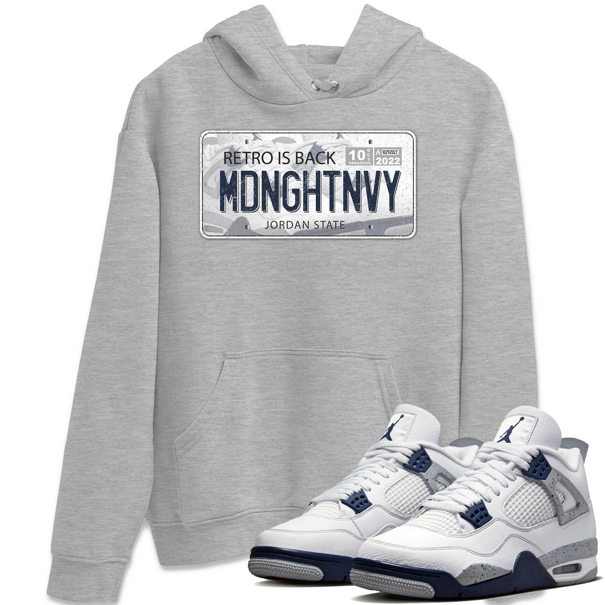 Jordan Plate Unisex Tops - Air Jordan 4 Midnight Navy