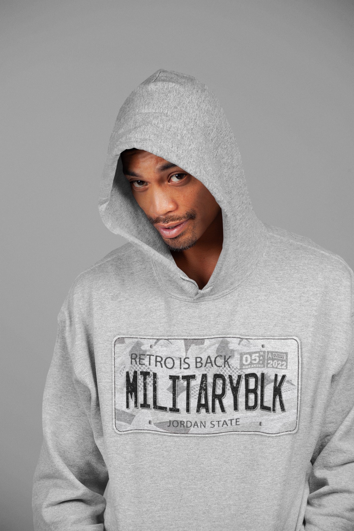 Jordan Plate Unisex Tops - Air Jordan 4 Military Black