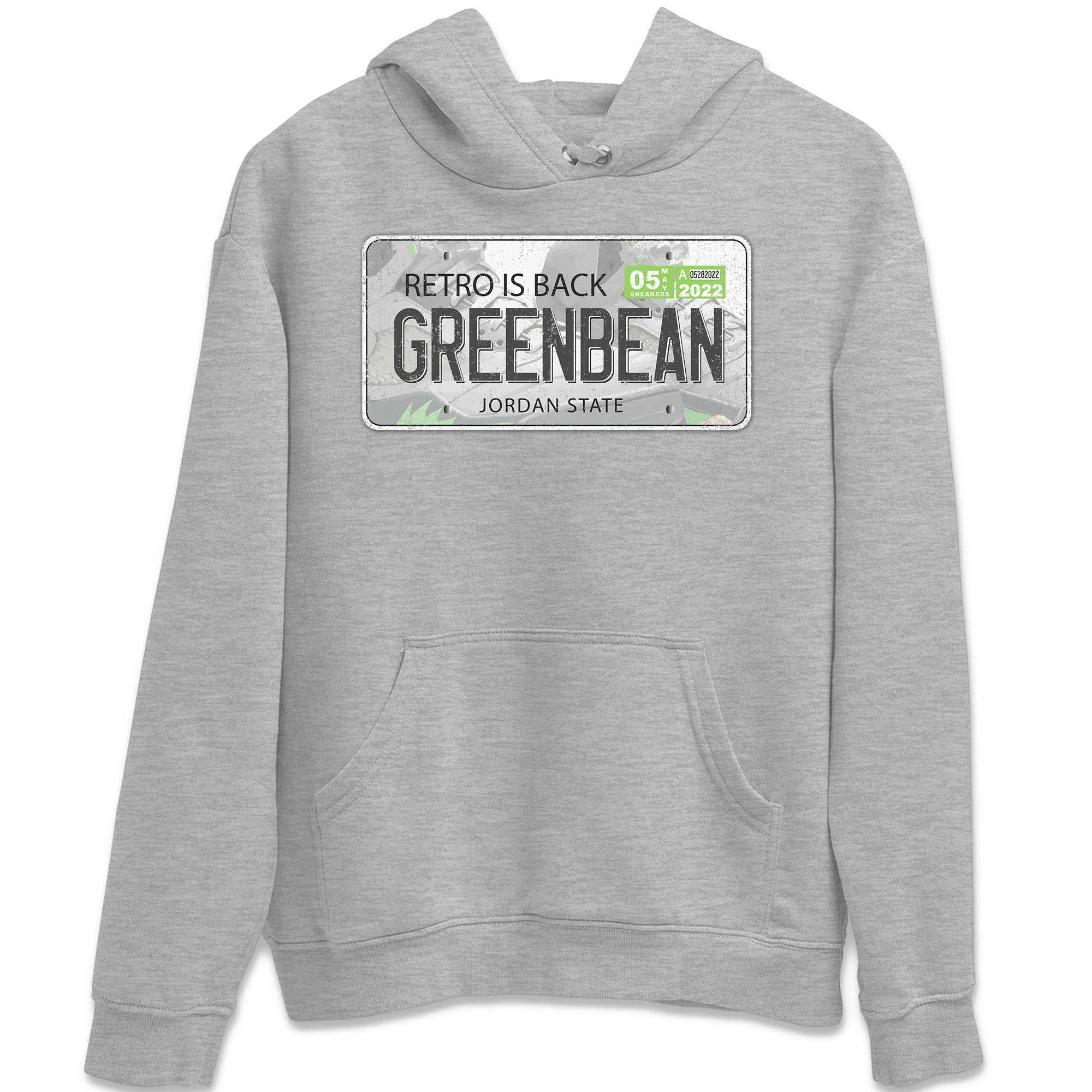 Jordan Plate Unisex Tops - Air Jordan 5 Green Bean