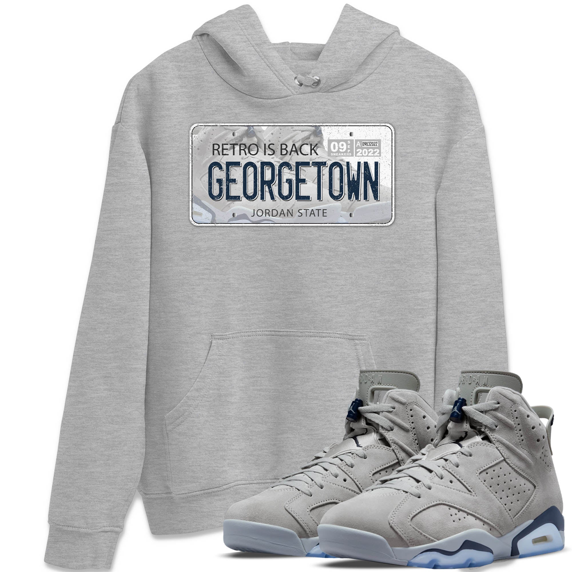 Jordan Plate Unisex Tops - Air Jordan 6 Georgetown
