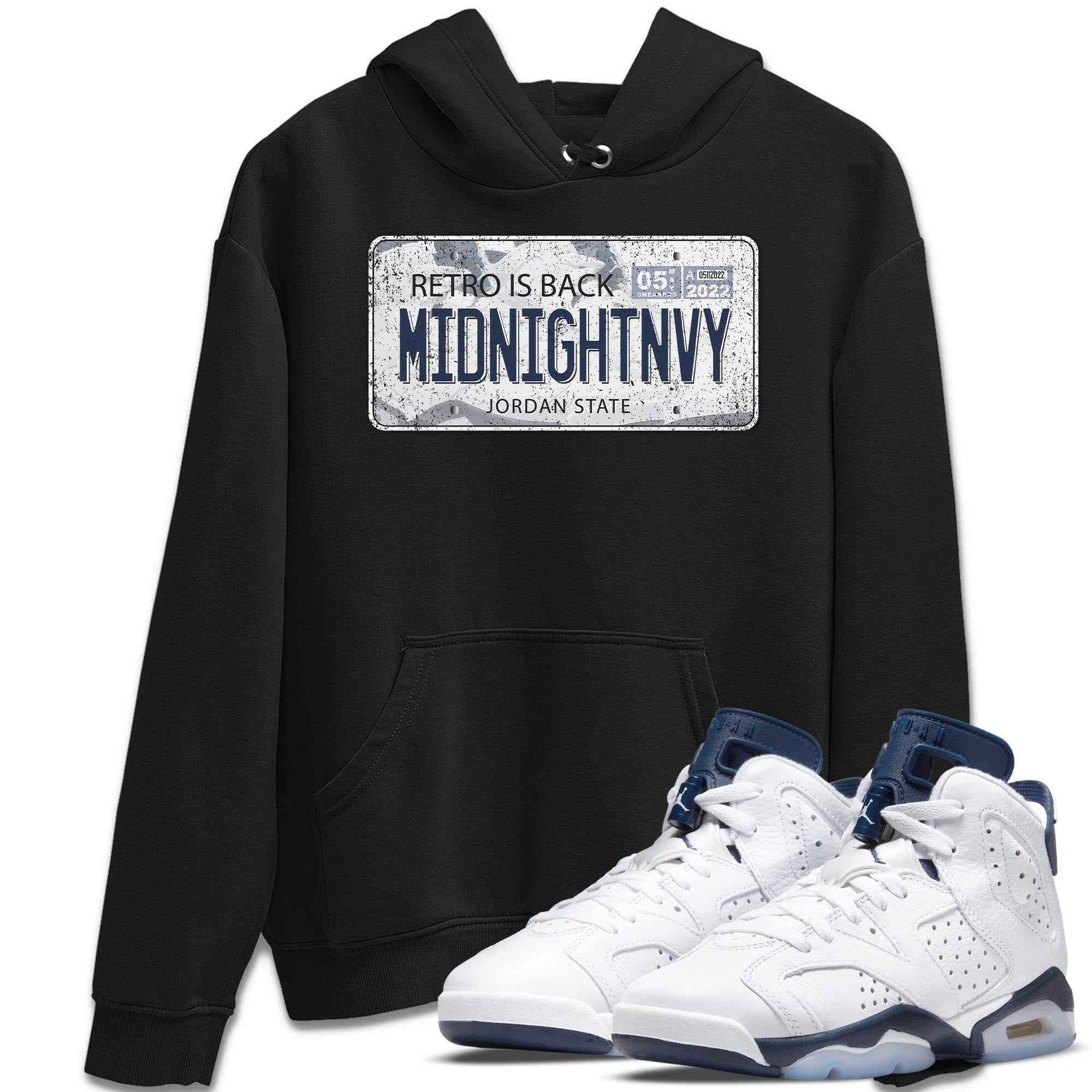 Jordan Plate Unisex Tops - Air Jordan 6 Midnight Navy