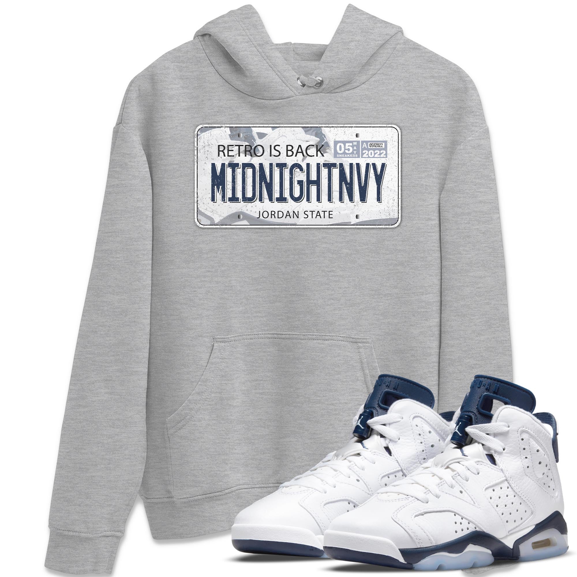 Jordan Plate Unisex Tops - Air Jordan 6 Midnight Navy