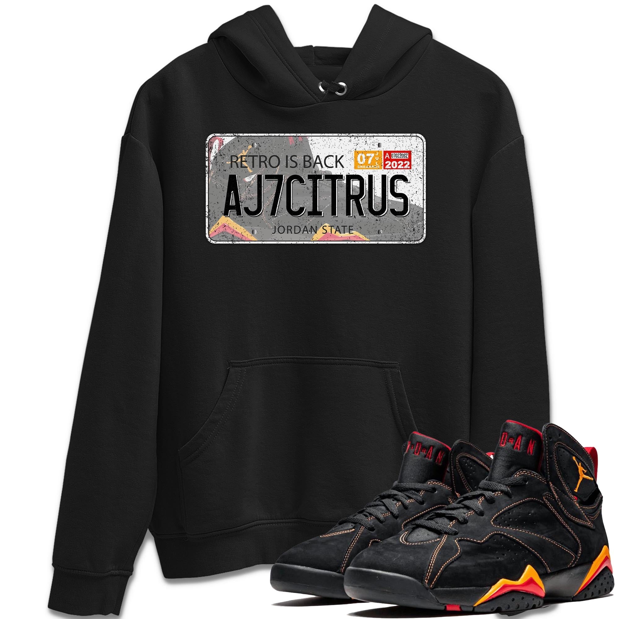 Jordan Plate Unisex Tops - Air Jordan 7 Citrus