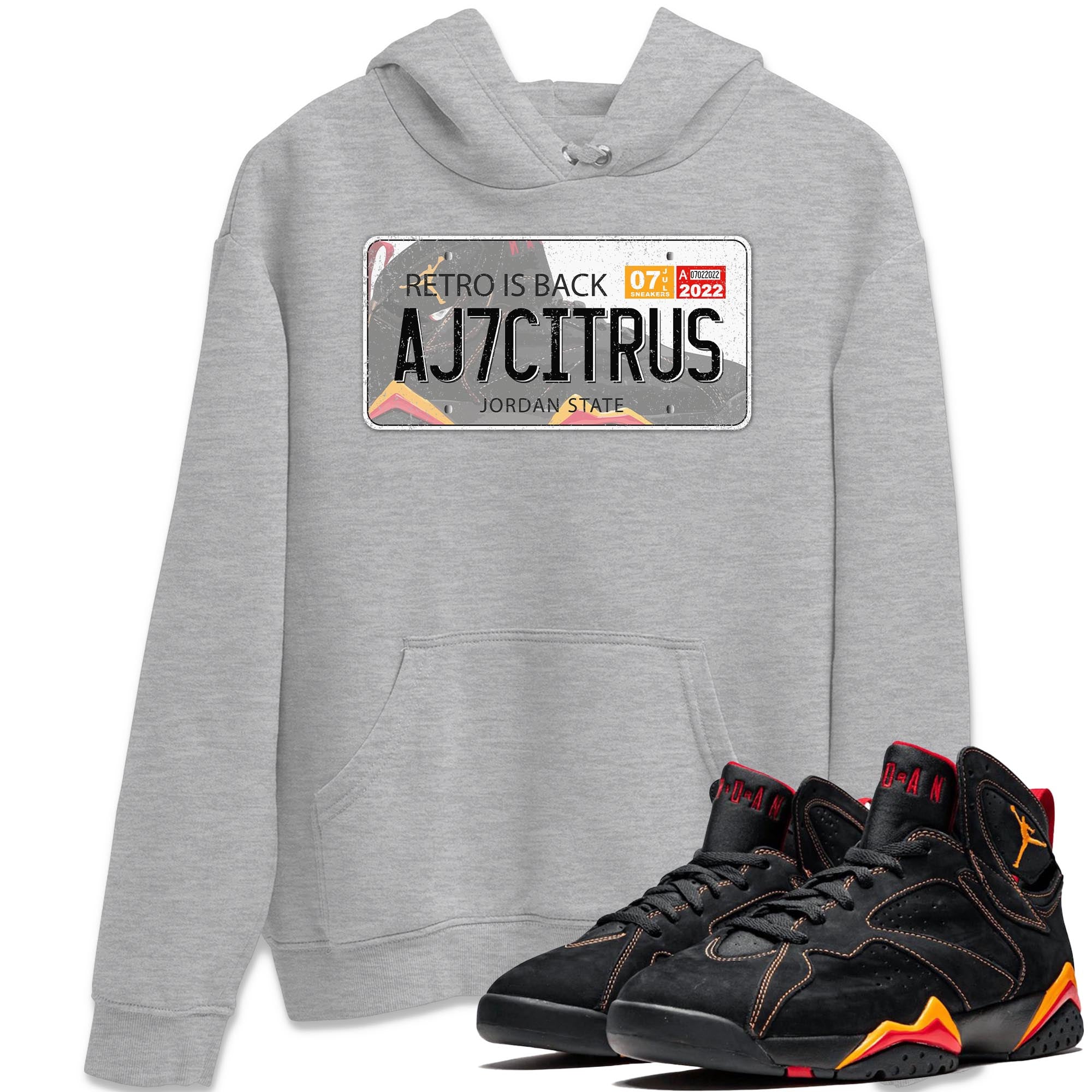 Jordan Plate Unisex Tops - Air Jordan 7 Citrus