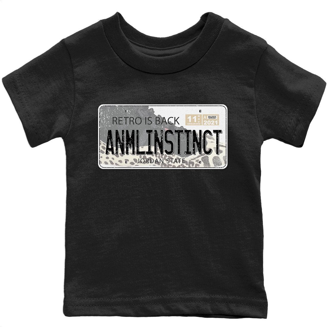 Jordan Plate Kids Tops - Air Jordan 11 Animal Instinct