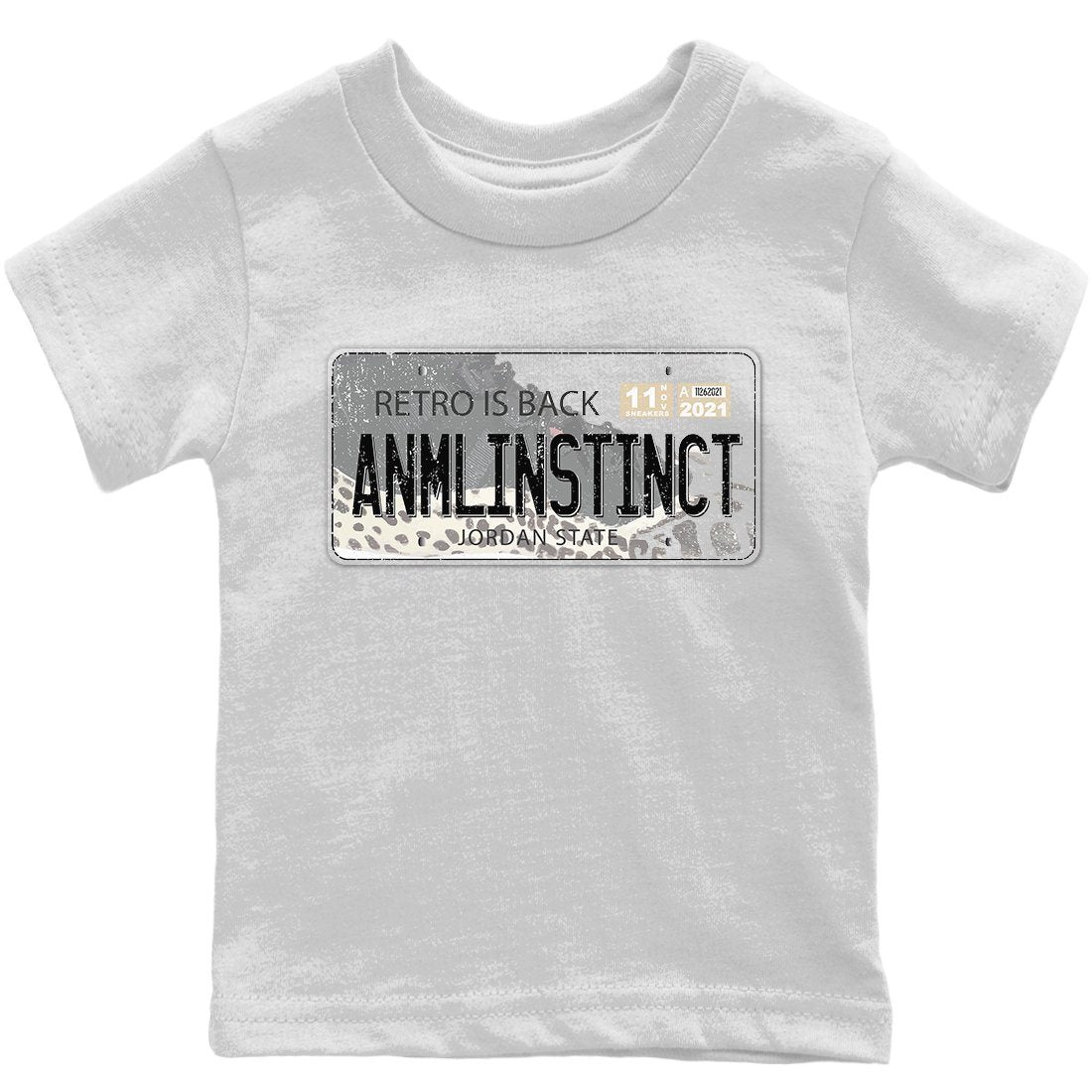 Jordan Plate Kids Tops - Air Jordan 11 Animal Instinct