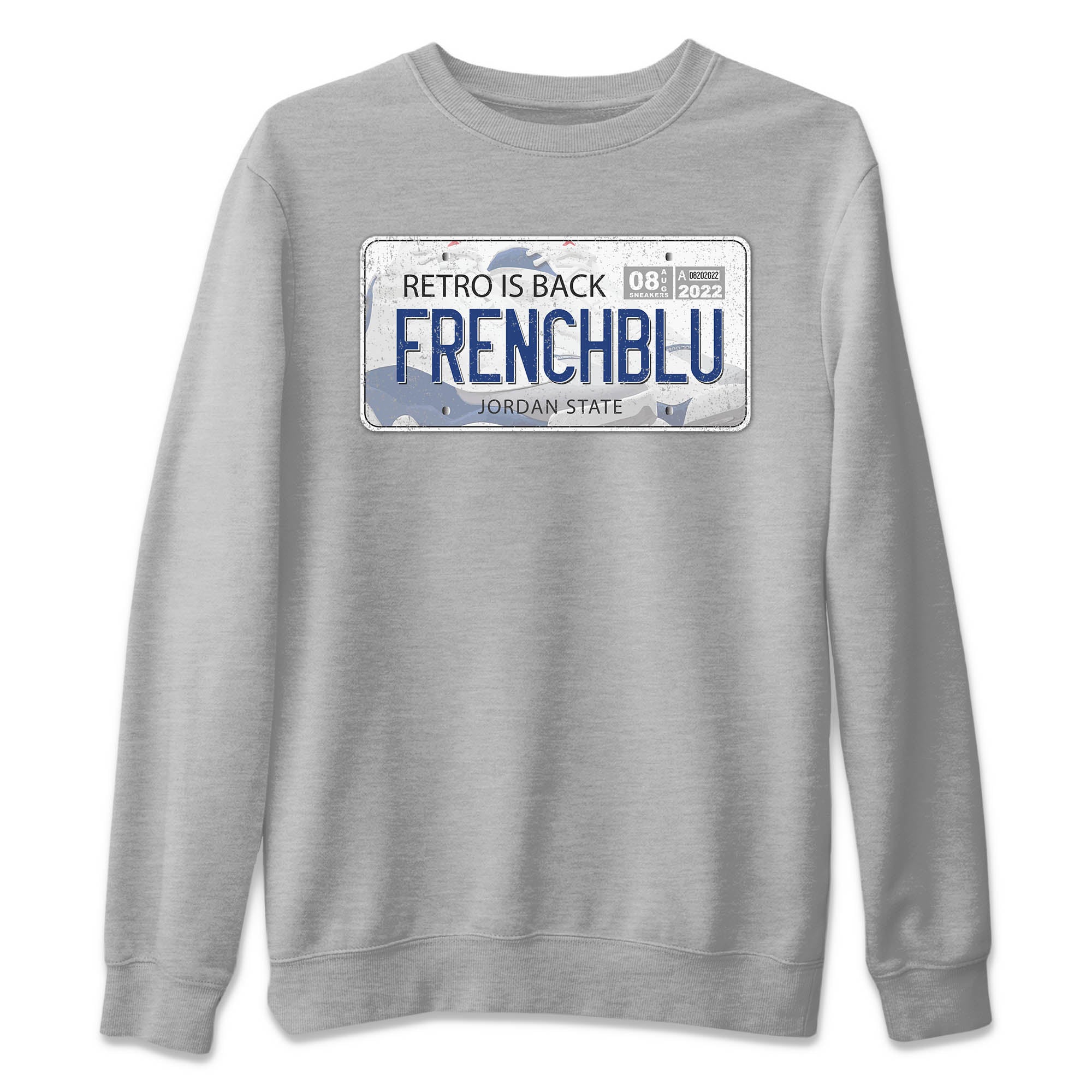 Jordan Plate Unisex Tops - Air Jordan 13 French Blue