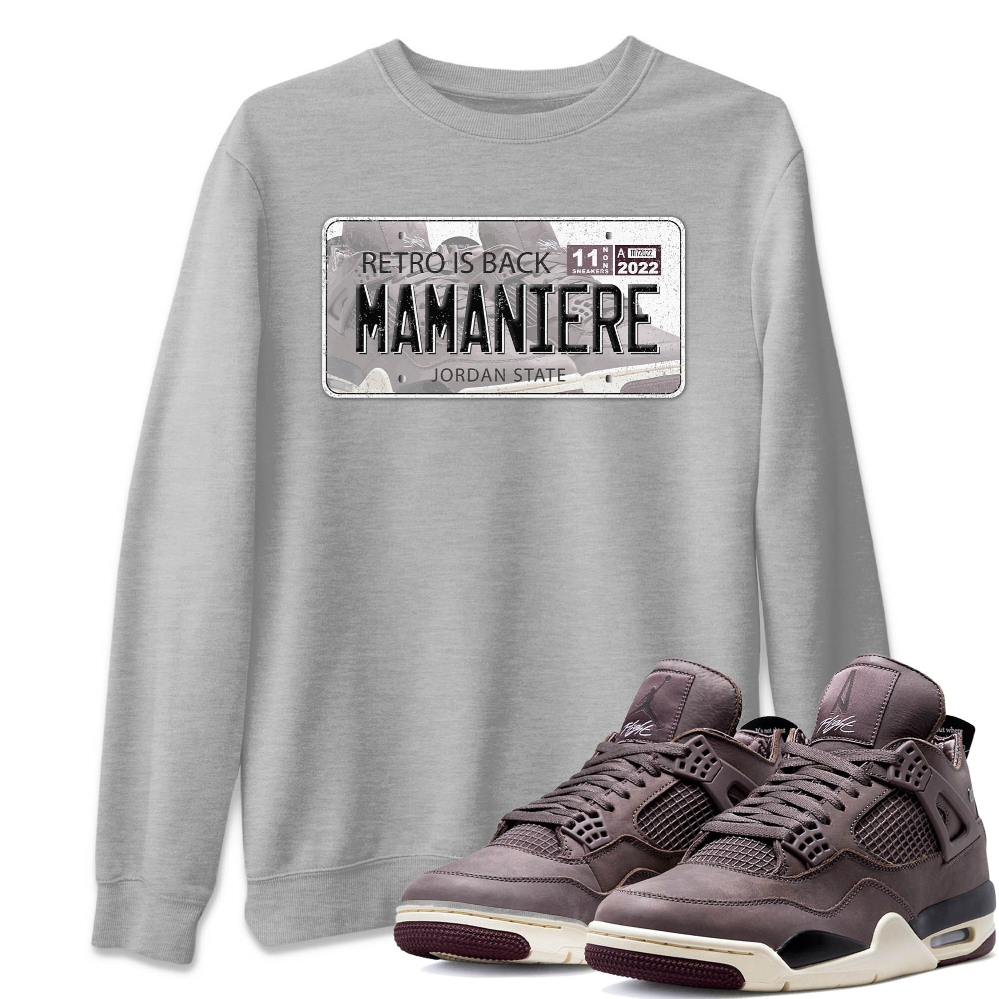 Jordan Plate Unisex Tops - Air Jordan 4 A Ma Maniere