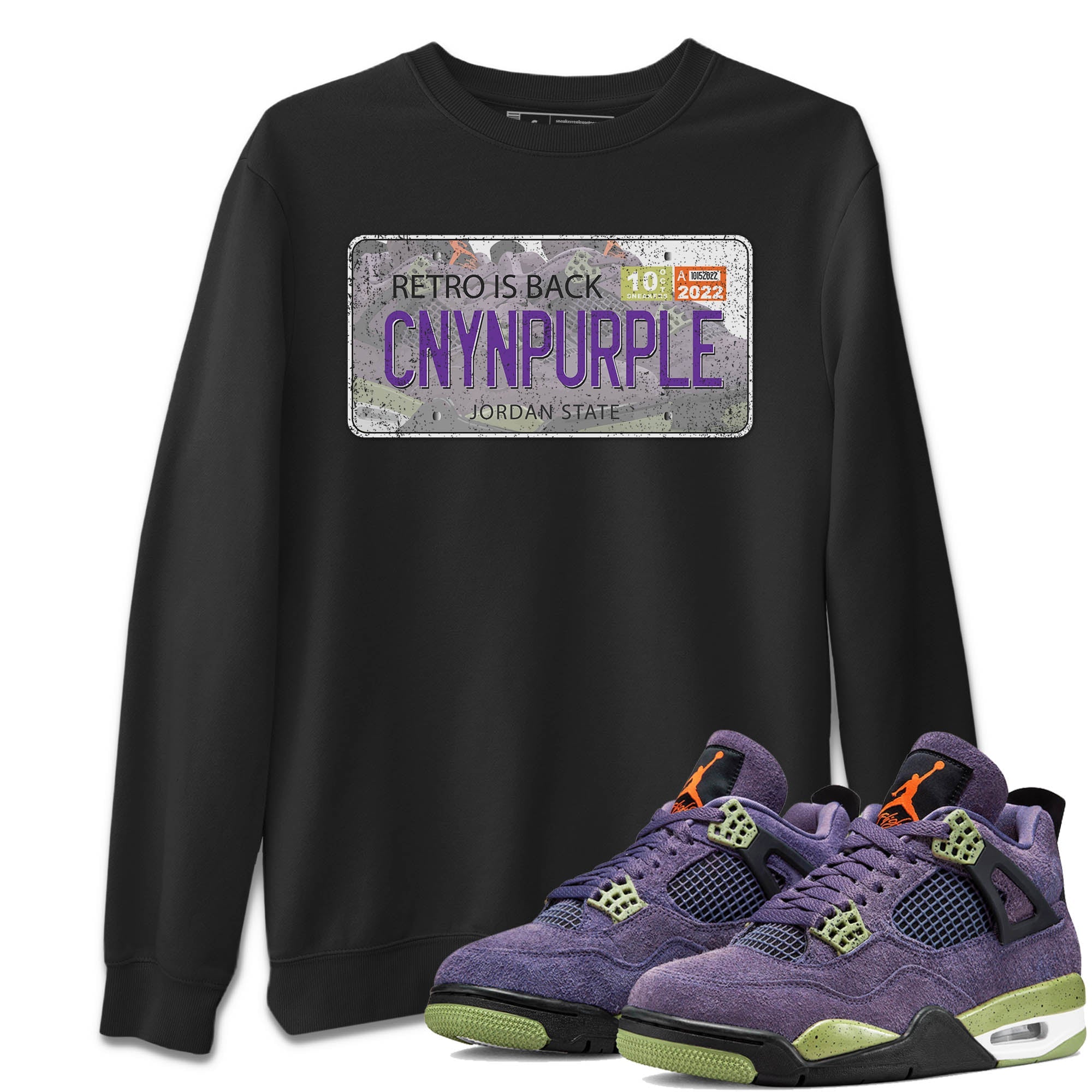 Jordan Plate Unisex Tops - Air Jordan 4 Canyon Purple