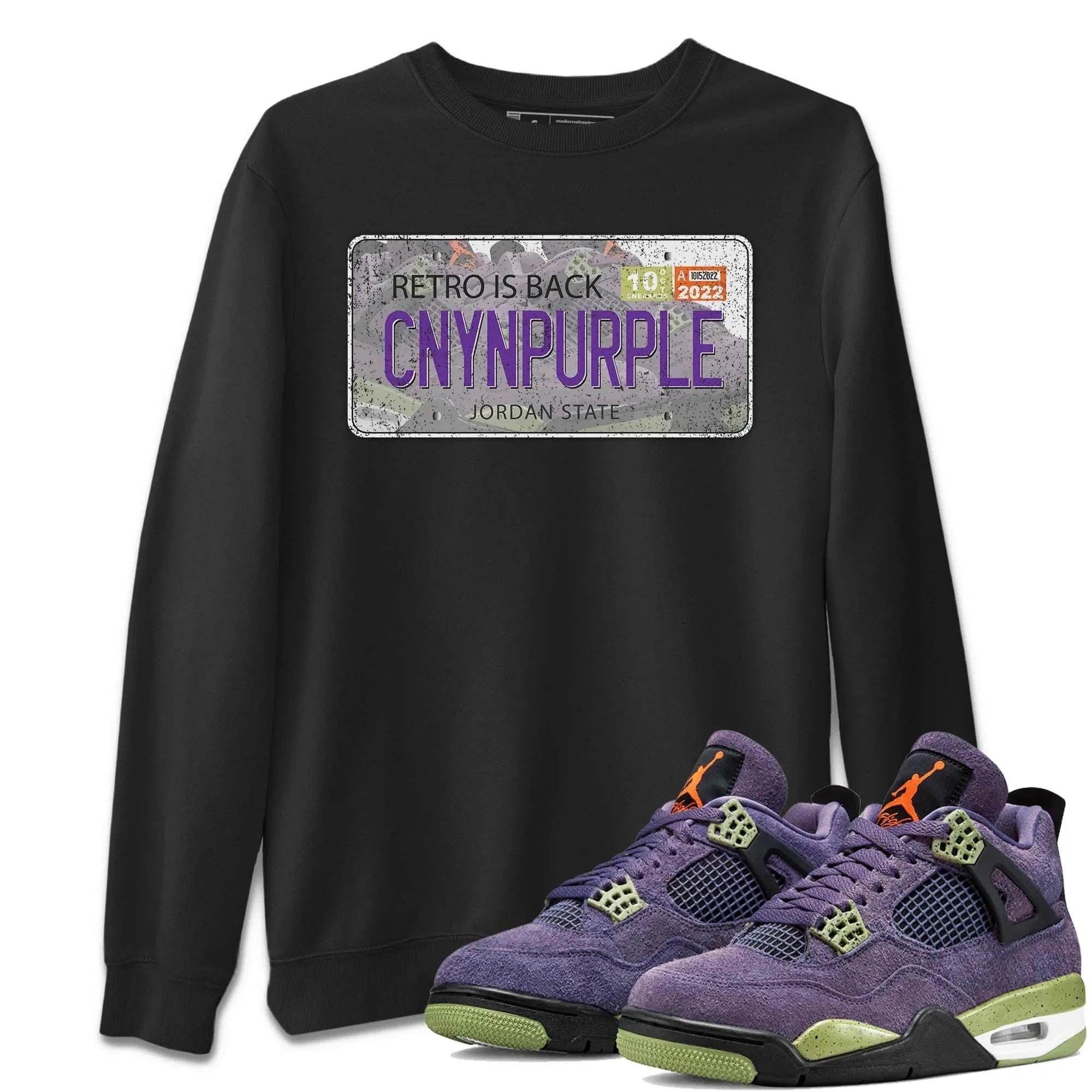 Jordan Plate Unisex Tops - Air Jordan 4 Canyon Purple