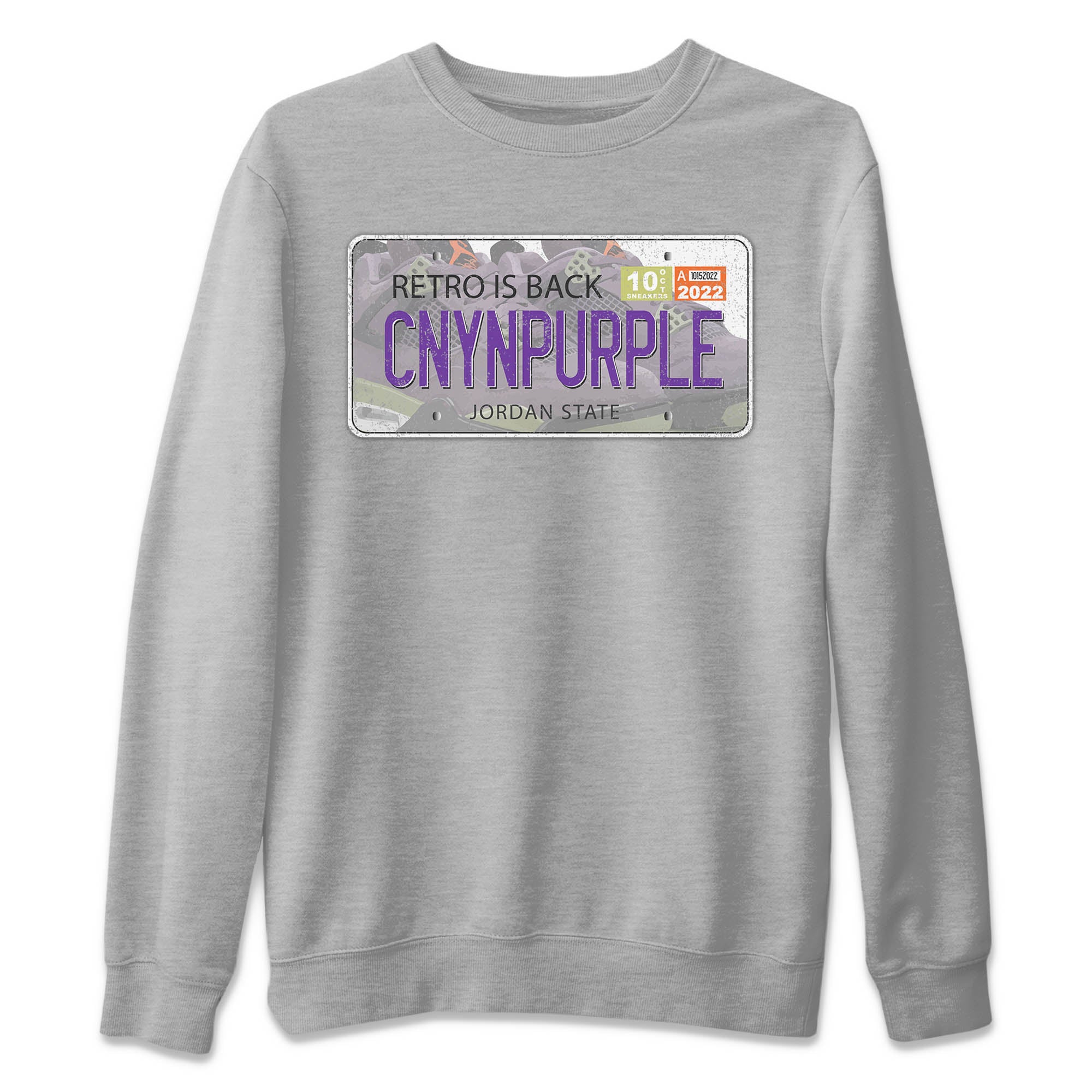 Jordan Plate Unisex Tops - Air Jordan 4 Canyon Purple